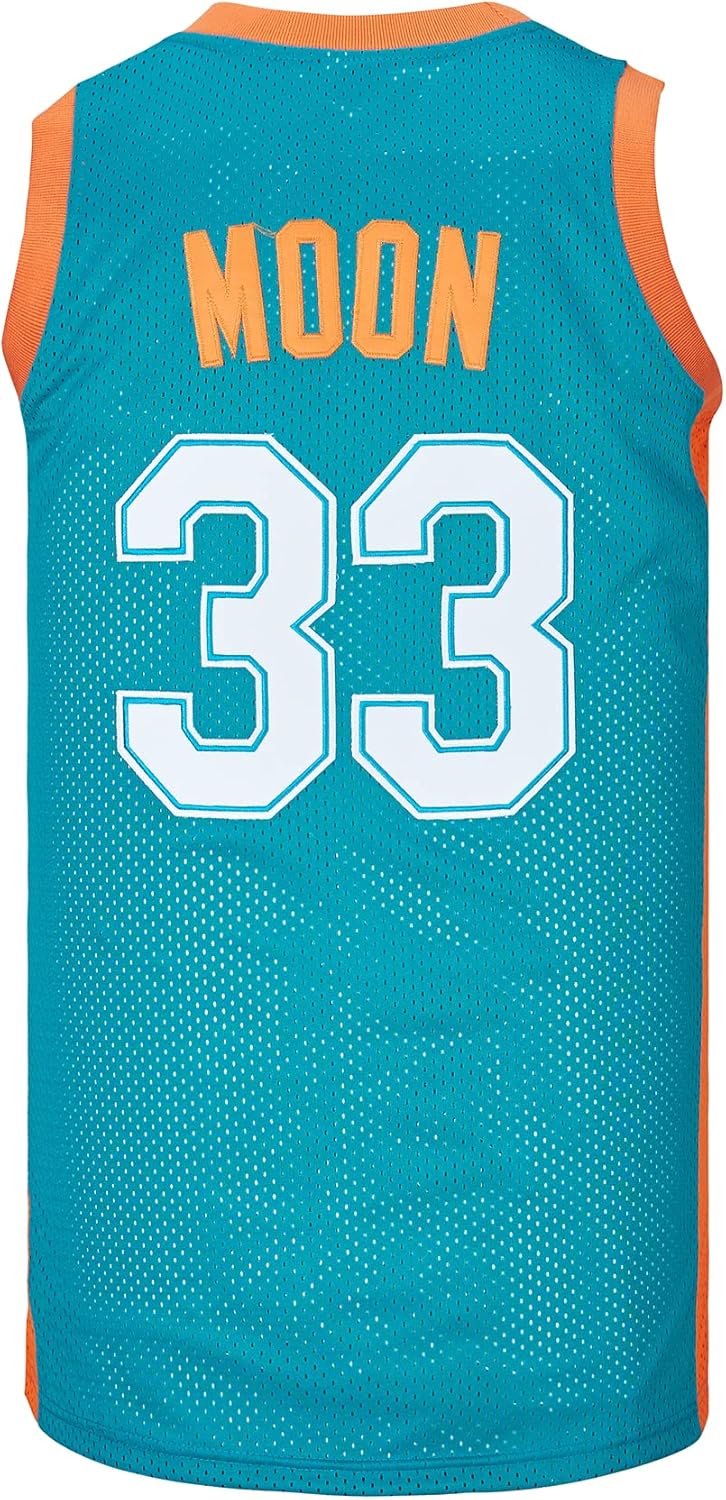 Kekambas Men's #33 Moon Flint Tropics Movie Basketball Jersey Stitched - Image 3