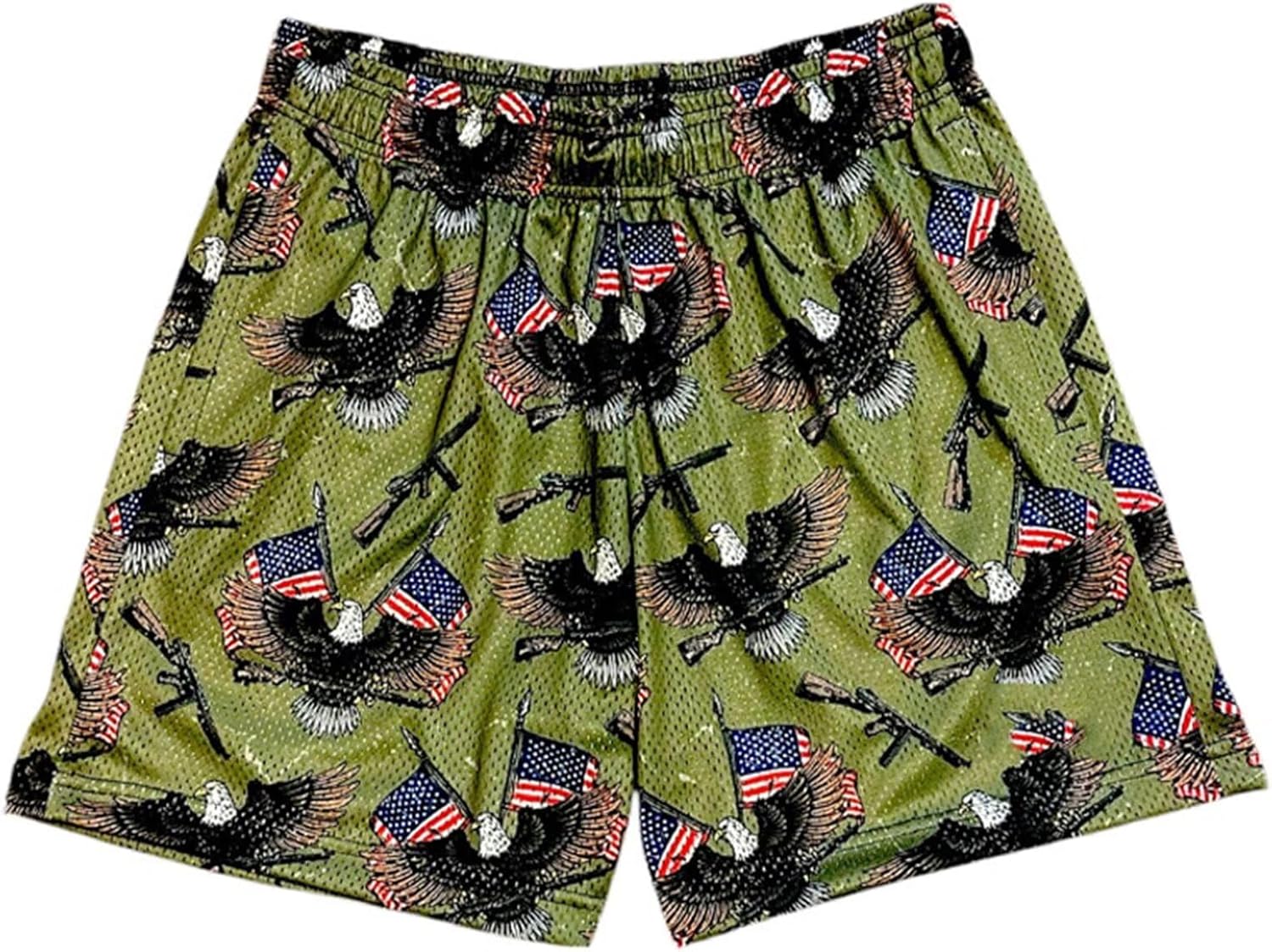 Men's Mesh Basketball Shorts Breathable Athletic Shorts with Pockets Lightning & Star Print Gym Training Outdoor - Image 9