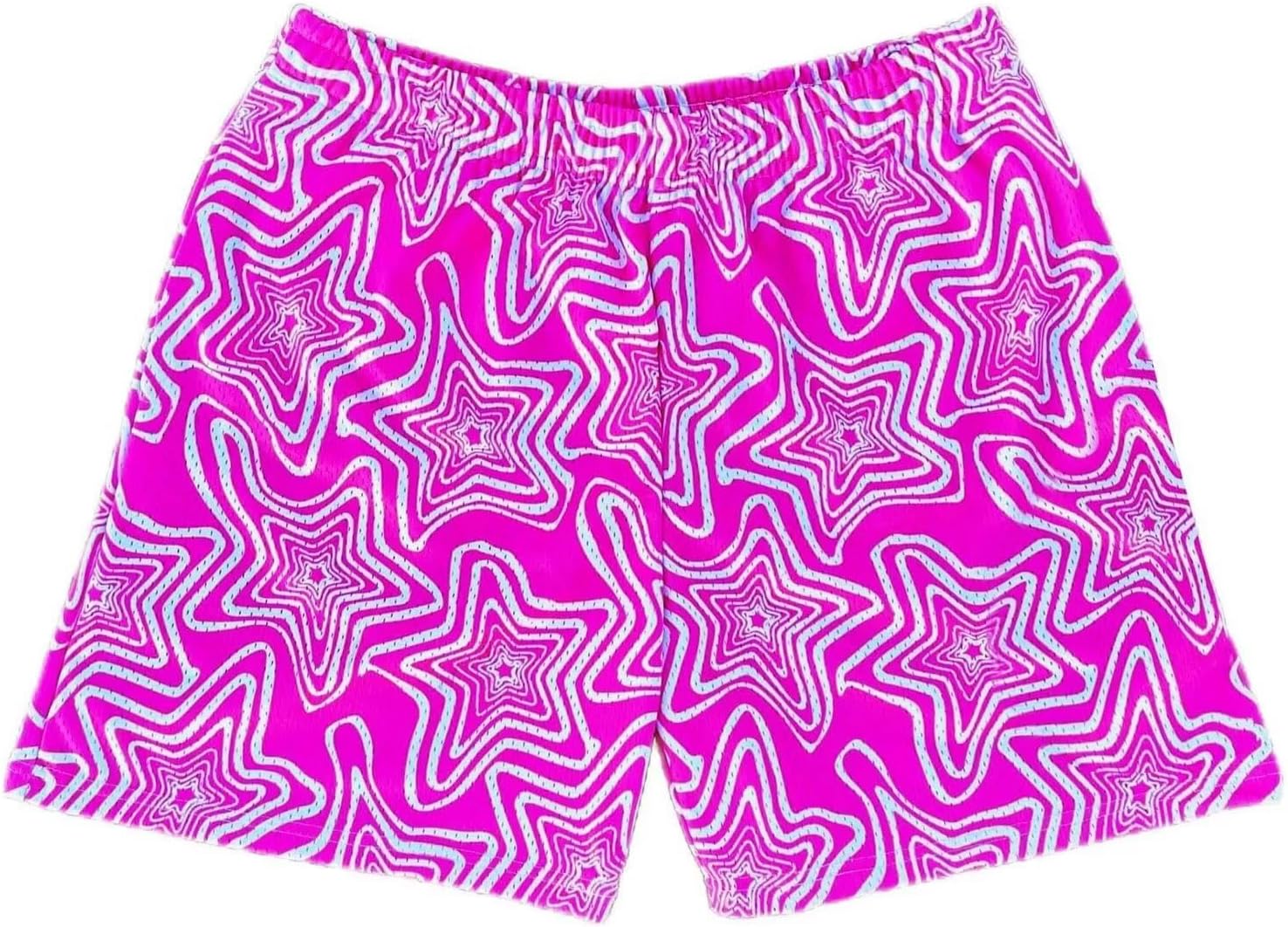 Men's Mesh Basketball Shorts Breathable Athletic Shorts with Pockets Lightning & Star Print Gym Training Outdoor - Image 27