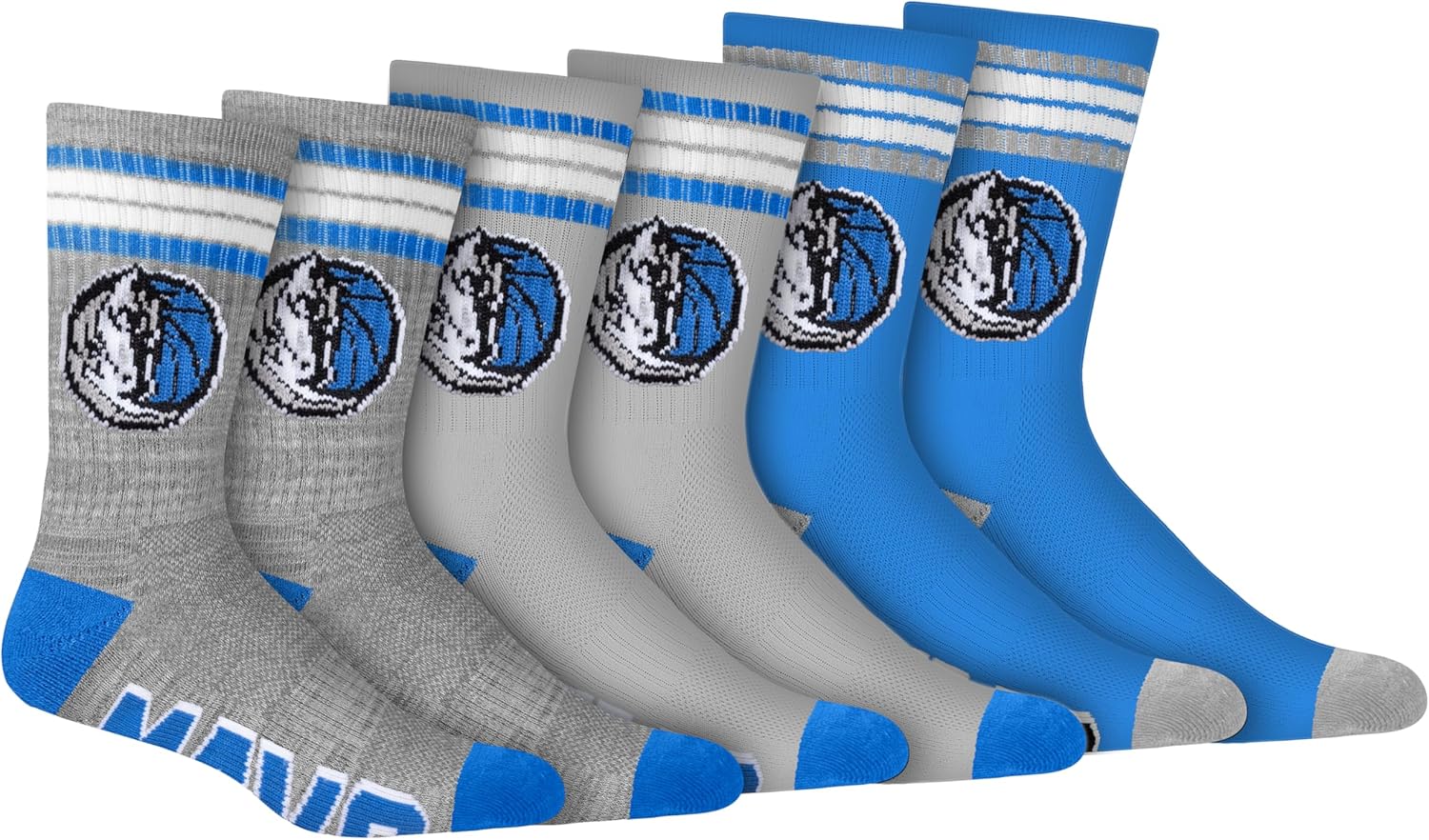 Ultra Game Men's NBA Official Athletic Cushioned Secure Fit Team Crew Socks – 3 Pack - Image 14