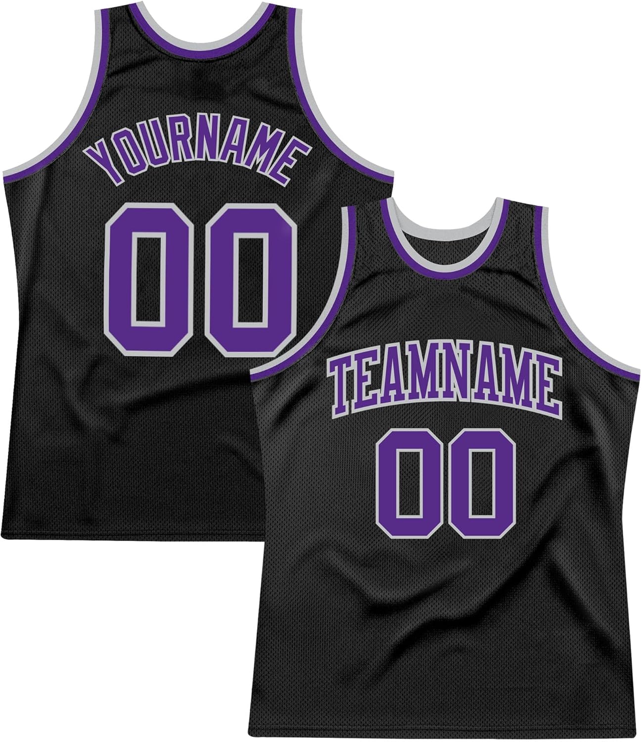Custom Name Team Name Number Black White-Gold Round Neck Rib-Knit Basketball Jersey, Personalized Uniform Basketball Shirt - Image 11