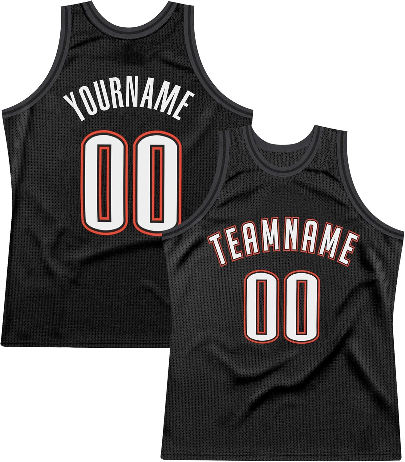 Custom Name Team Name Number Blue Orange-Royal Authentic Throwback Basketball Jersey, Personalized Uniform Basketball Shirt - Image 13