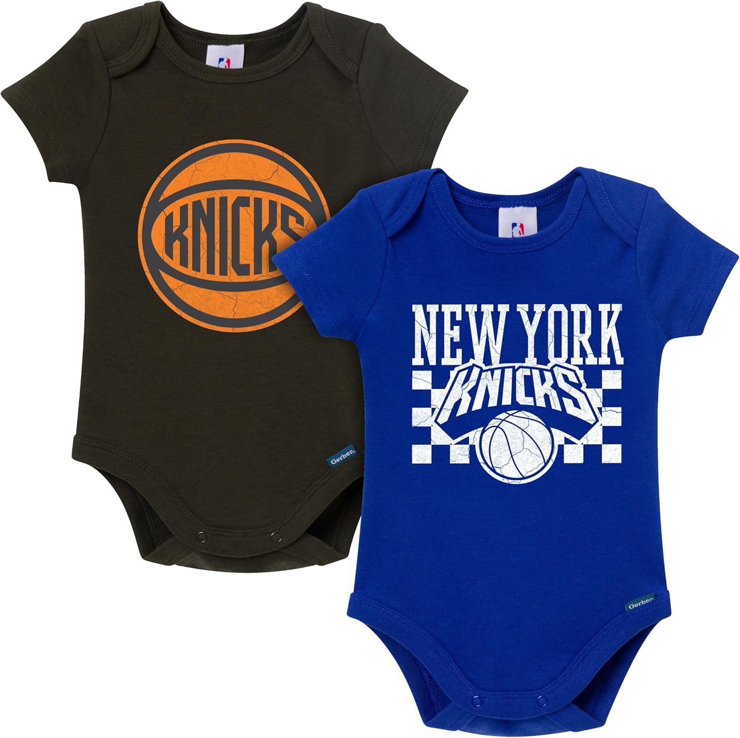 Gerber unisex-baby Nba Team 2 Pack Short Sleeve Onesie Bodysuits - Image 23