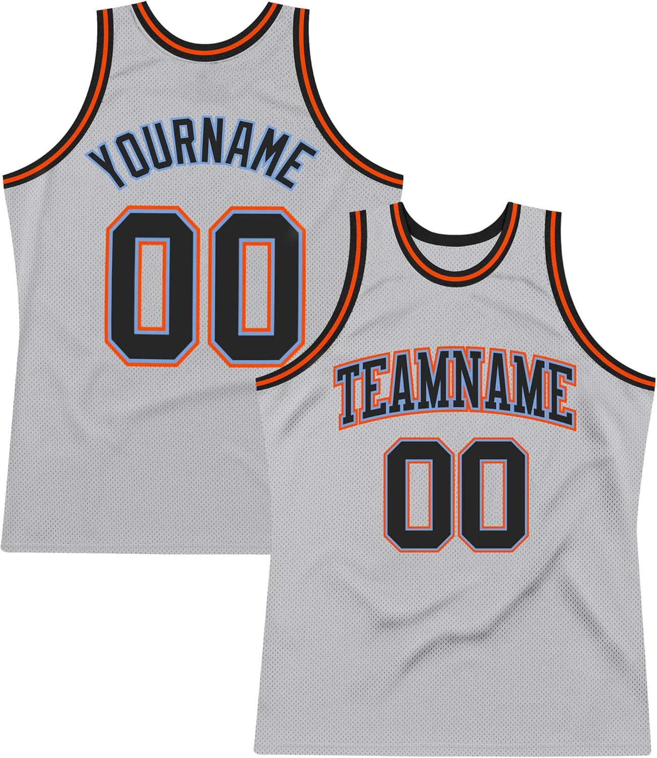 Custom Name Team Name Number Gray Red-Gold Authentic Throwback Basketball Jersey, Personalized Basketball Jersey - Image 9