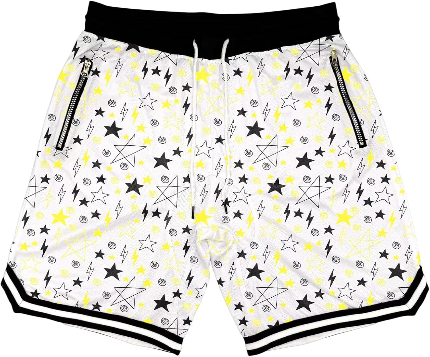Mens Floral Print Basketball Shorts Lightweight Mesh Gym Shorts Graphic Sports Athletic Drawstring Short - Image 31