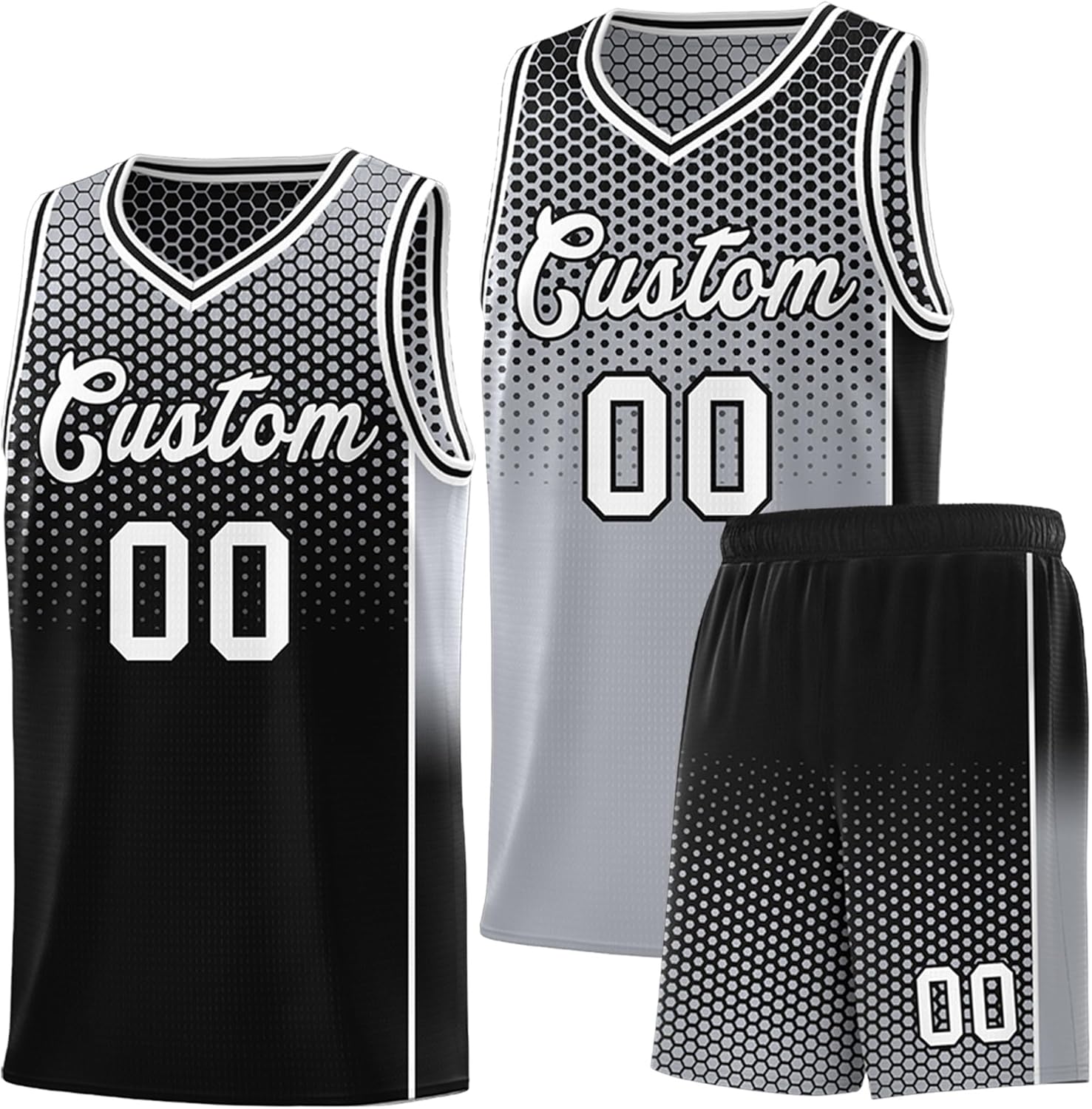 KXK Personalized Your Own Team Reversible Basketball Jersey for Men Women Youth - Custom Add Print Name Number Logo - Image 8
