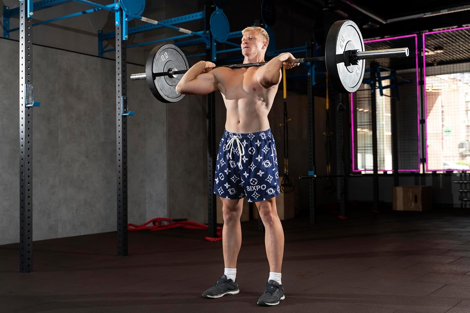 Men's Athletic Shorts - 100% Polyester, Mesh Shorts Quick Dry, Graphic Print Gym Shorts Men, Basketball Shorts for Men - Image 4