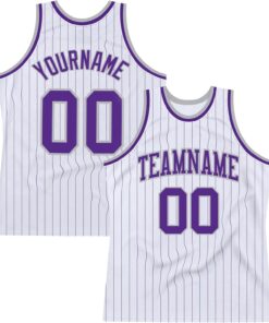 Custom Name Team Name Number White Teal Pinstripe Black Authentic Basketball Jersey, Personalized Basketball Jersey