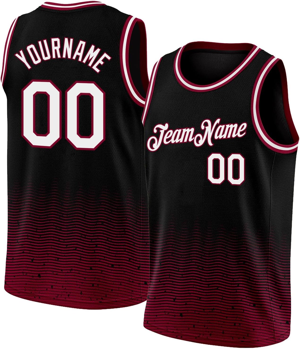 Custom Name Team Name Number Red White-Royal Authentic Throwback Basketball Jersey, Personalized Uniform Basketball Shirt - Image 18