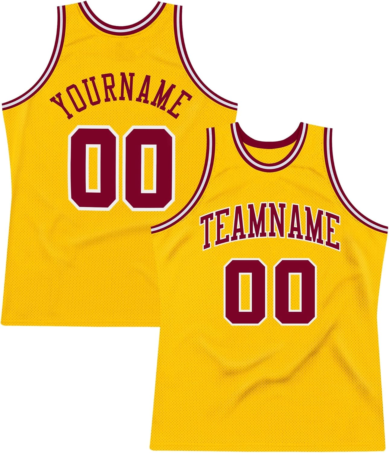 Custom Name Team Name Number Hunter Green Gold Authentic Throwback Basketball Jersey, Personalized Uniform Basketball Shirt - Image 26