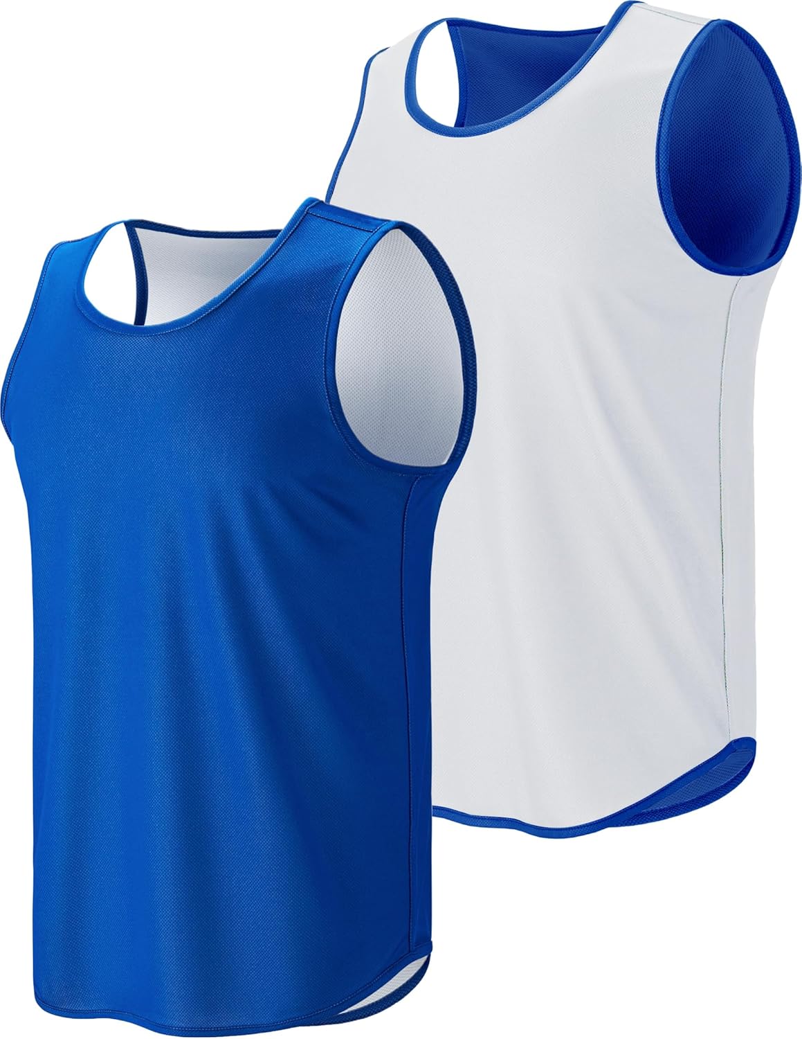 Liberty Pro Men's Lightweight Reversible Rec Tanks, Mesh Basketball Jerseys Athletic Quick Dry Shirts Team Scrimmage Uniforms - Image 7