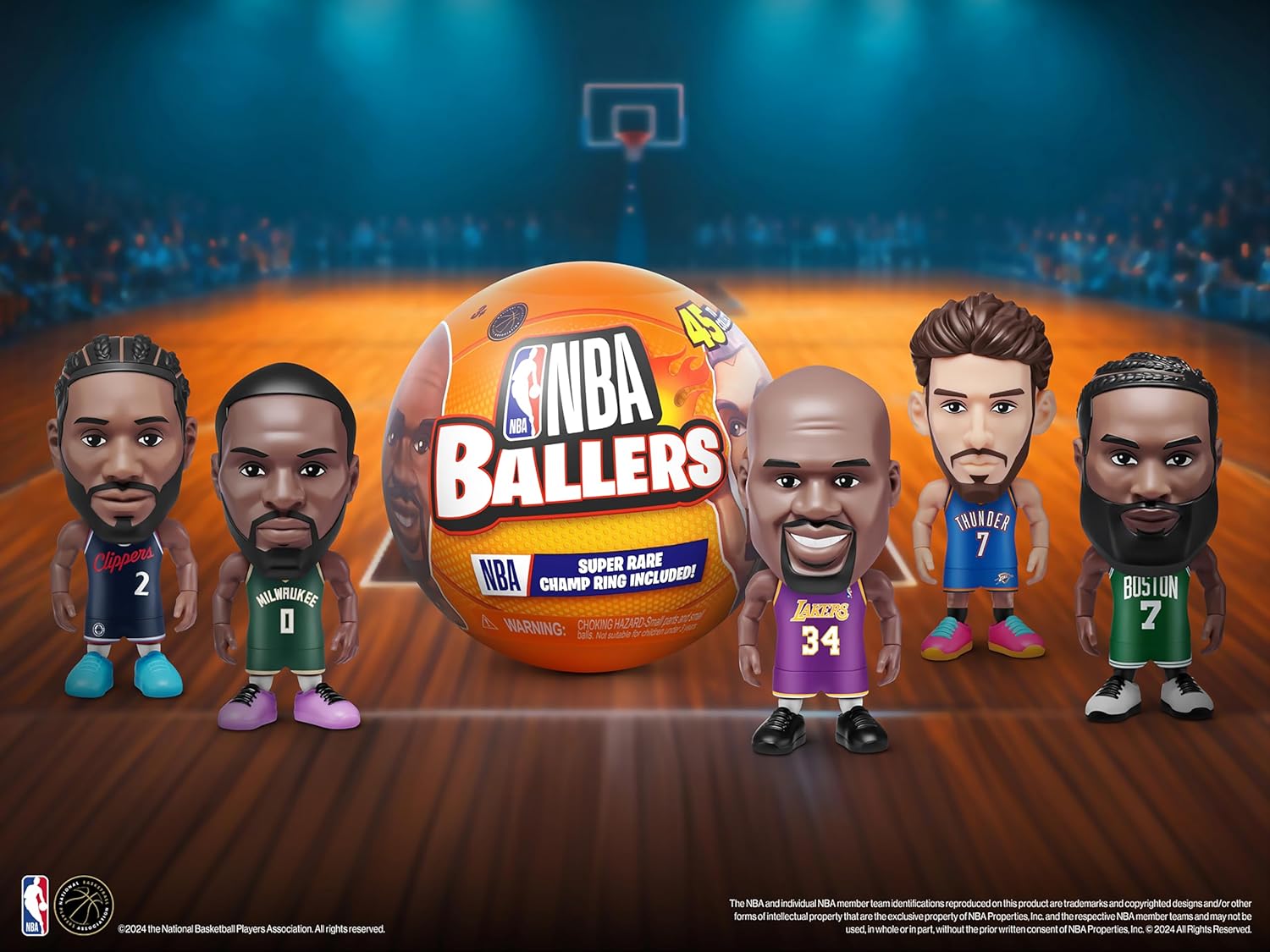 5 Surprise NBA Ballers Series 2 by ZURU, Licensed NBA Collectible, Surprise Unboxing Basketball Collectible Sports Toy for Boys, Ages 3 and up (2 Capsules) - Image 6