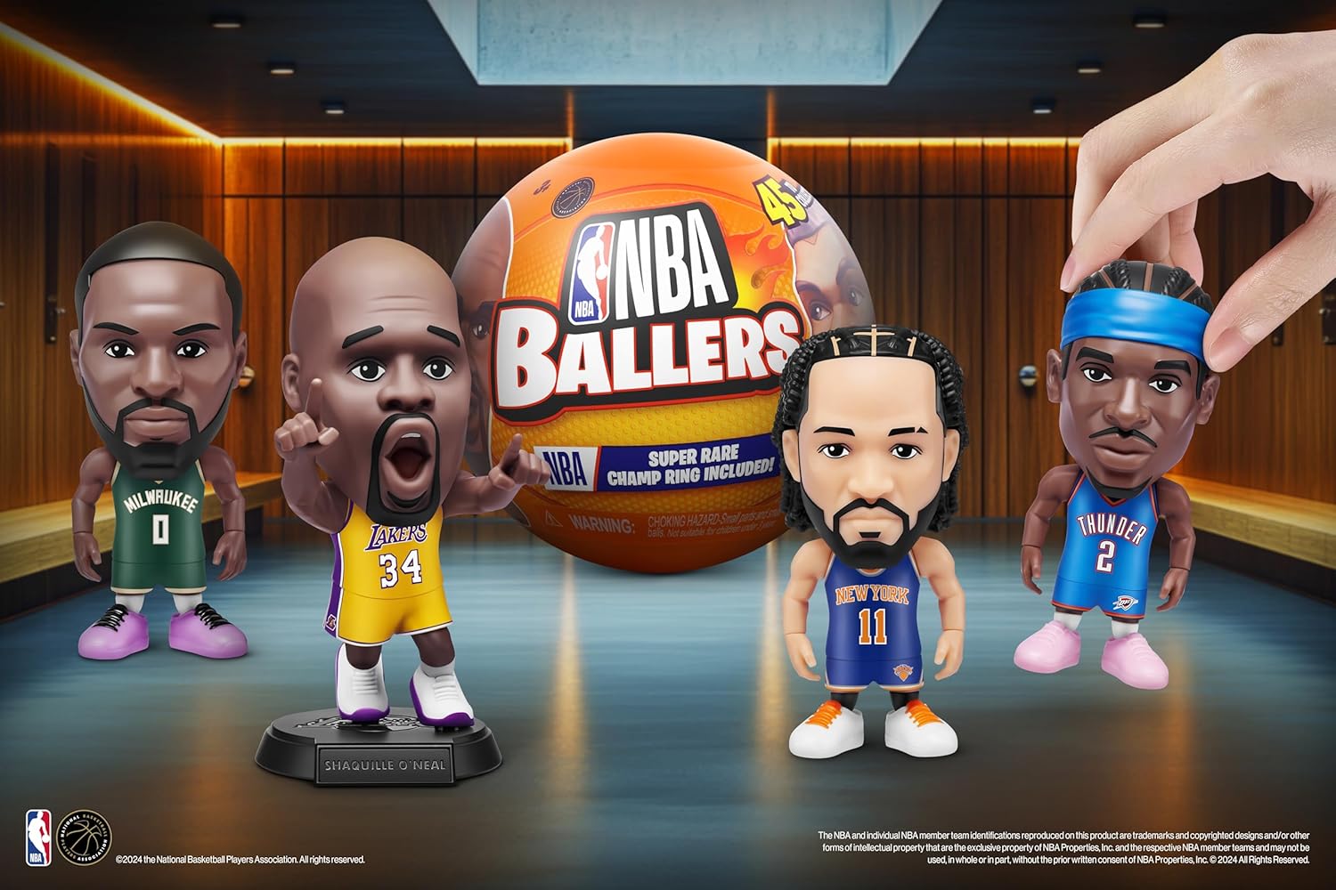 5 Surprise NBA Ballers Series 2 by ZURU, Licensed NBA Collectible, Surprise Unboxing Basketball Collectible Sports Toy for Boys, Ages 3 and up (2 Capsules) - Image 5