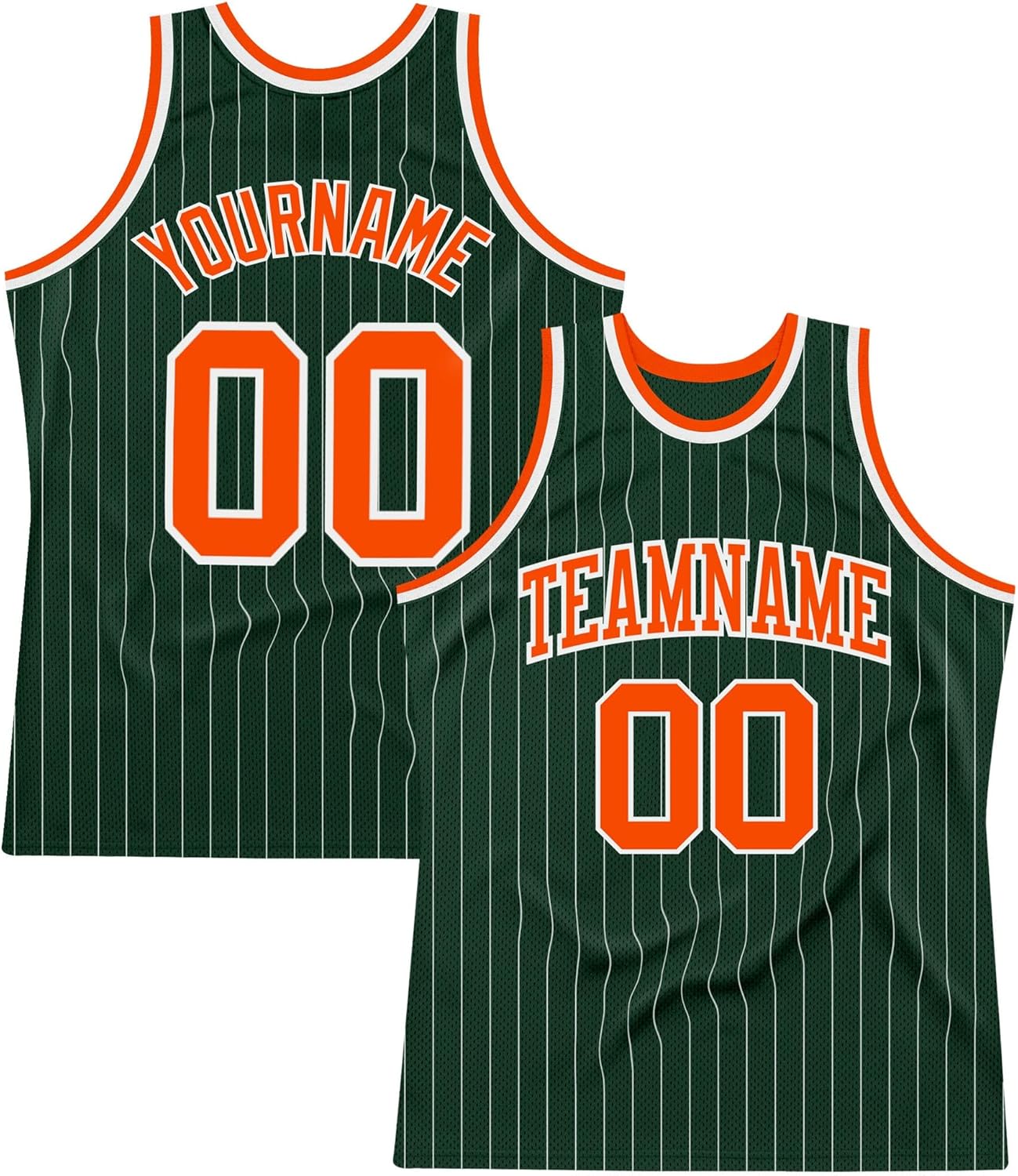Custom Name Team Name Number Hunter Green White Cream-Black Authentic Basketball Jersey, Personalized Basketball Jersey