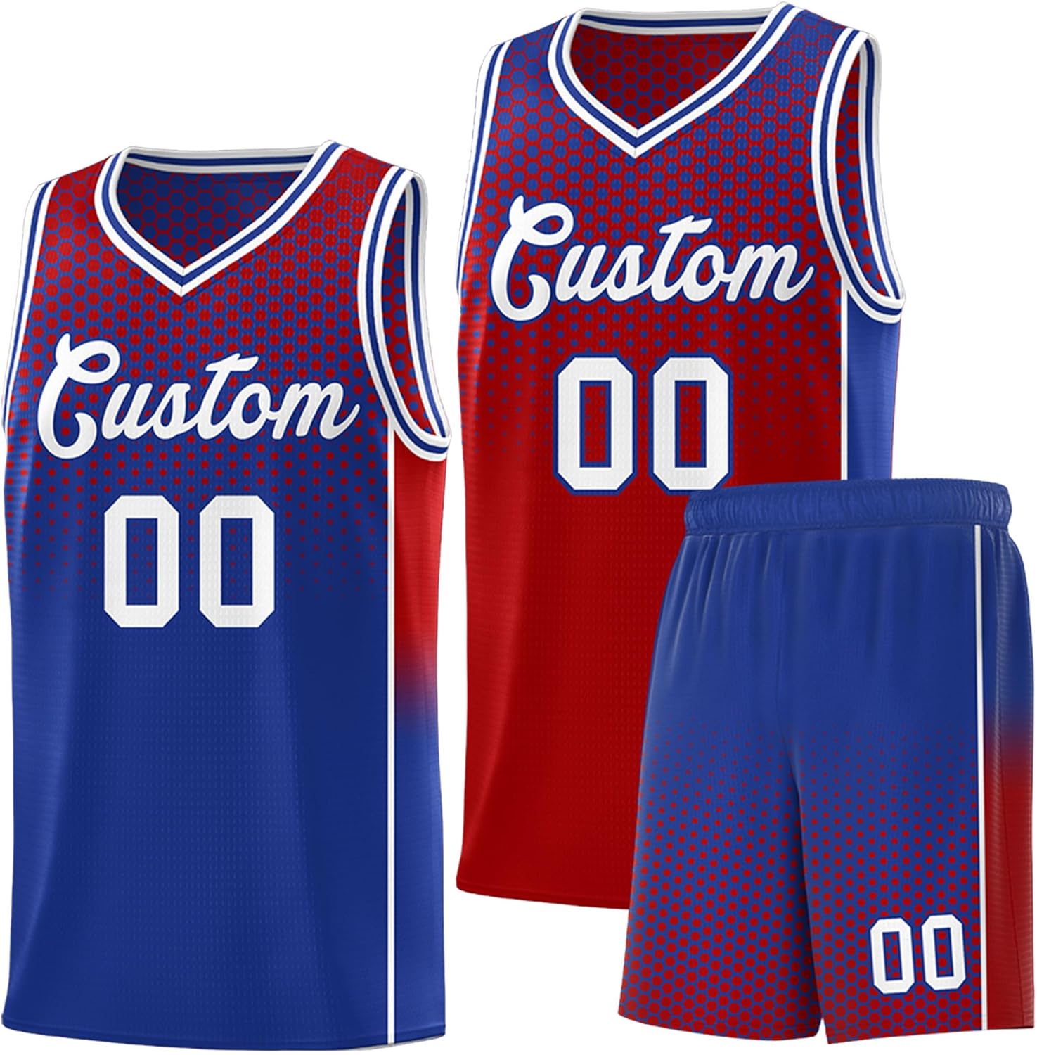 KXK Personalized Your Own Team Reversible Basketball Jersey for Men Women Youth - Custom Add Print Name Number Logo - Image 12