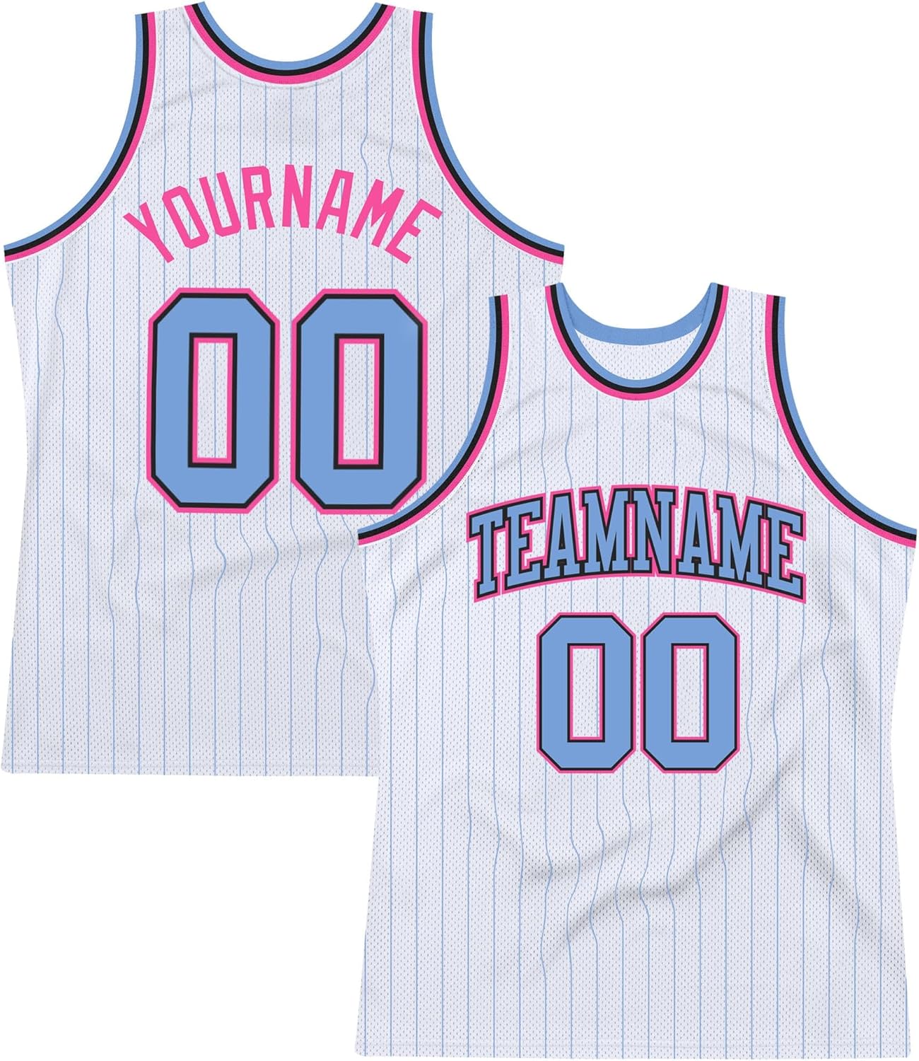 Custom Name Team Name Number Gray Black Pinstripe Orange Authentic Basketball Jersey, Personalized Uniform Basketball Shirt - Image 21