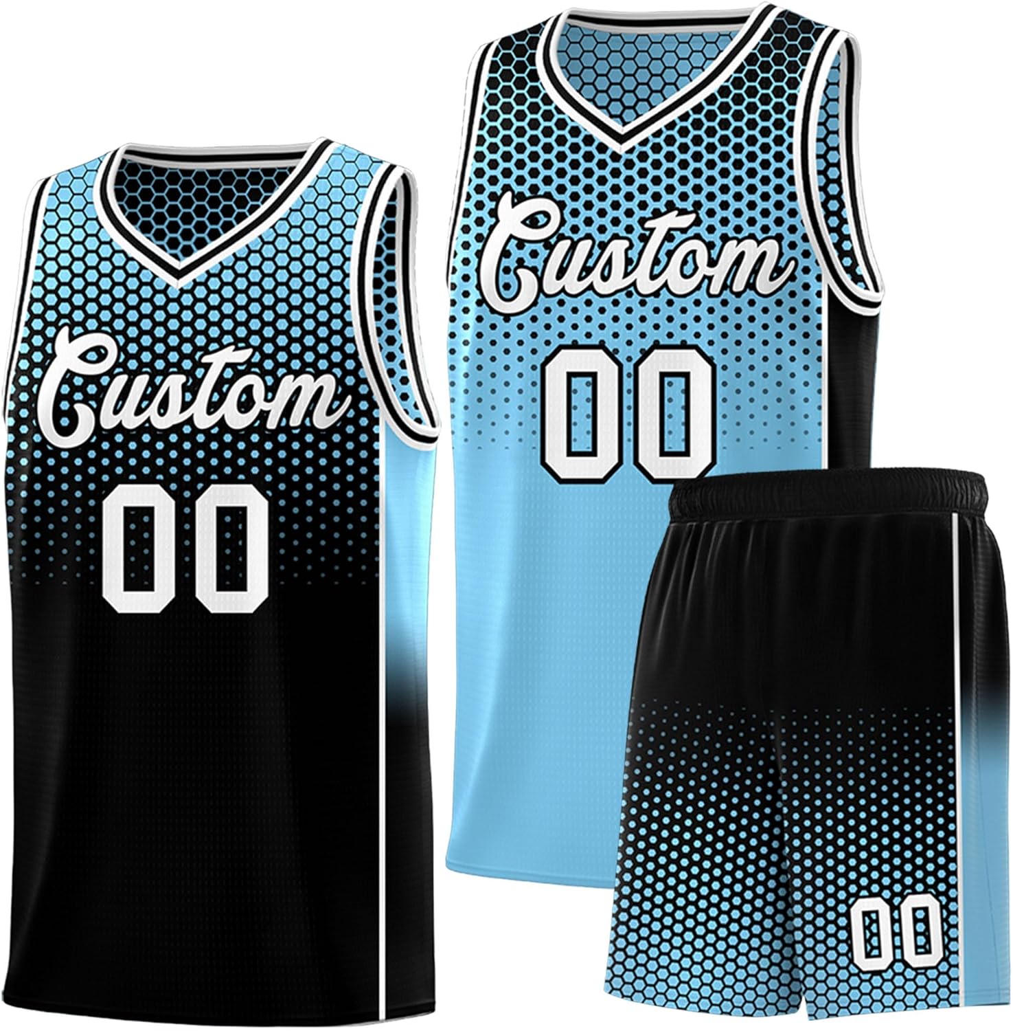 KXK Personalized Your Own Team Reversible Basketball Jersey for Men Women Youth - Custom Add Print Name Number Logo - Image 9