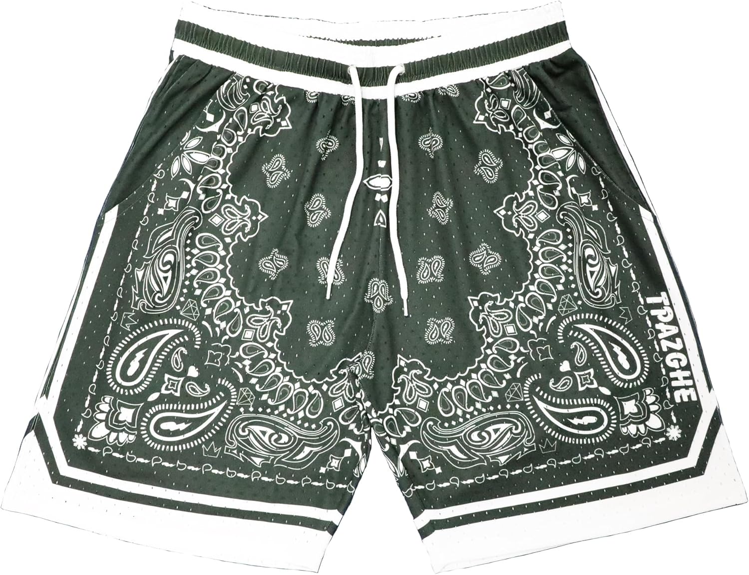 Mens Cool Graphic Sport Athletic Shorts Light Weight Mesh Workout Training Drawstring Basketball Shorts - Image 10