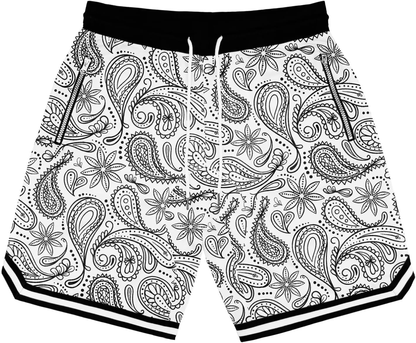 Mens Floral Print Basketball Shorts Lightweight Mesh Gym Shorts Graphic Sports Athletic Drawstring Short - Image 36