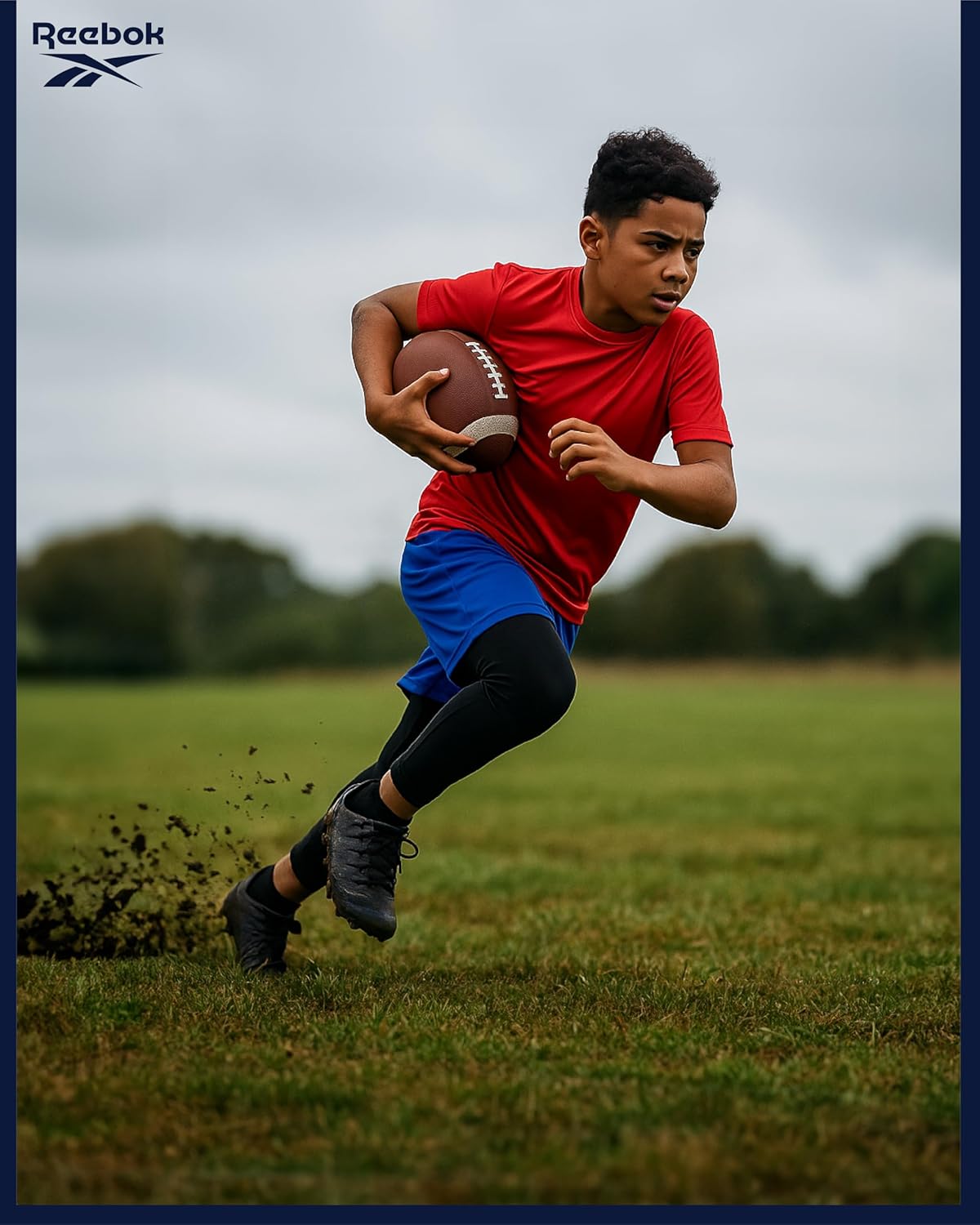 Reebok Boys Basketball Shorts with Leggings - 2-in-1 Boys Athletic Shorts with Inner Compression Pants, Drawstring & Pockets - Image 5