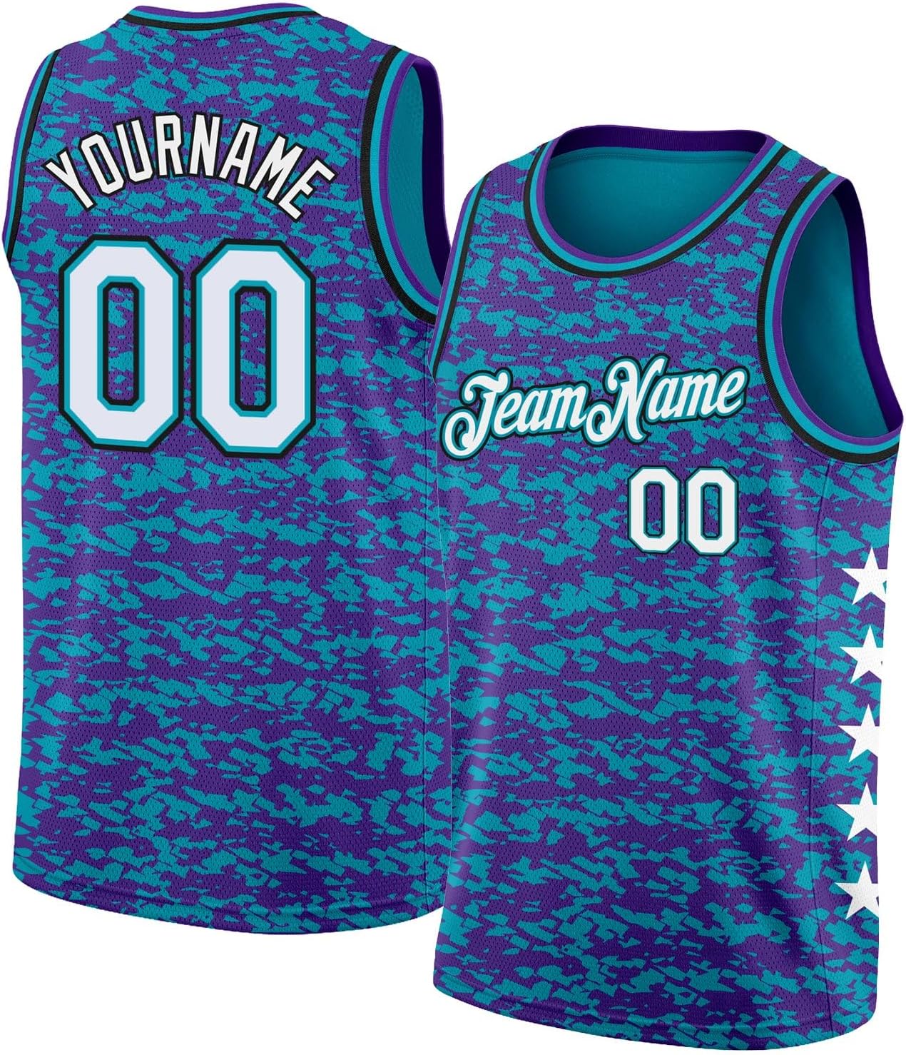 Custom Name Team Name Number Blue Orange-Royal Authentic Throwback Basketball Jersey, Personalized Uniform Basketball Shirt - Image 34