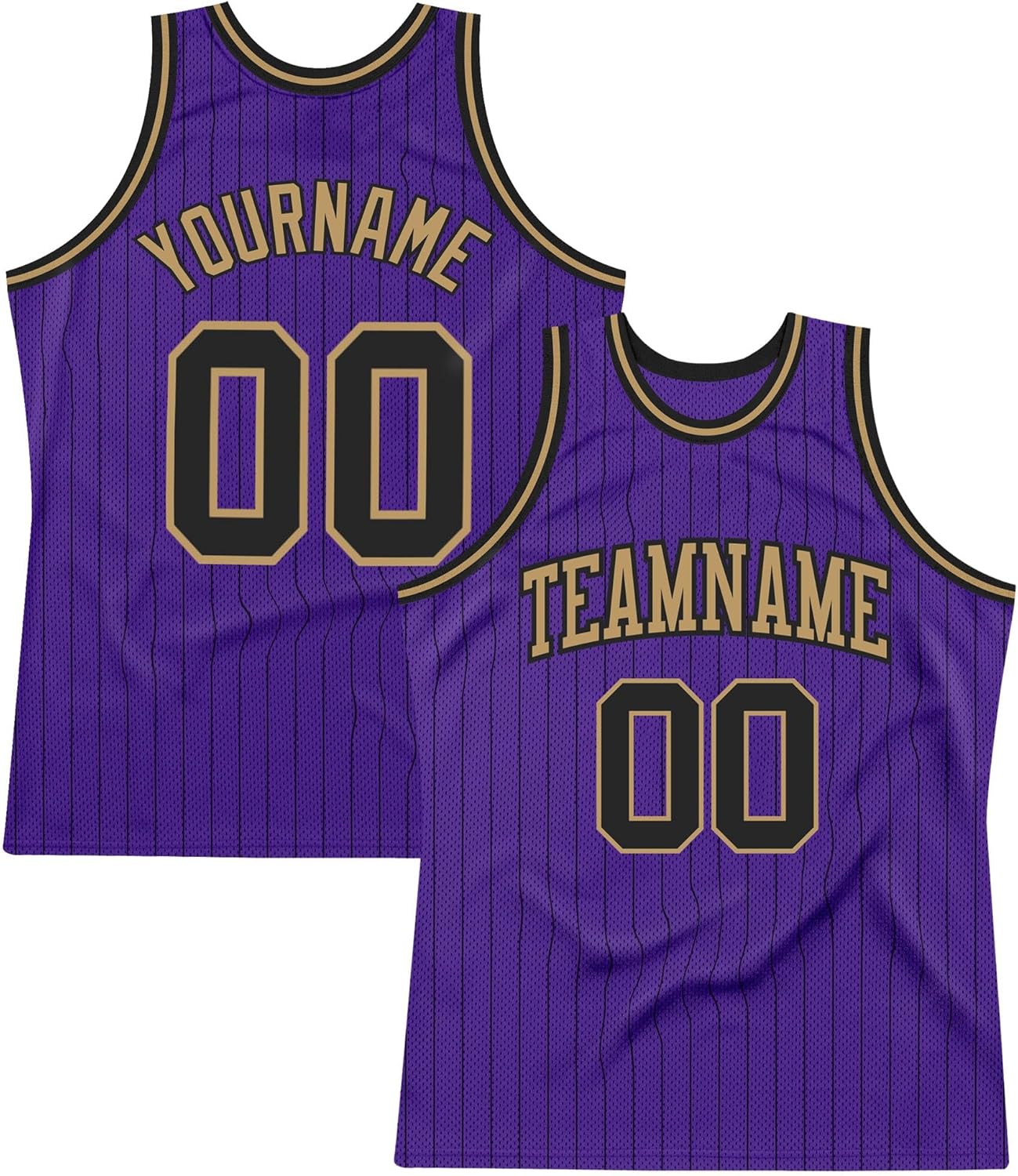 Custom Name Team Name Number White Black-Purple Authentic Throwback Basketball Jersey, Personalized Uniform Basketball Shirt - Image 18