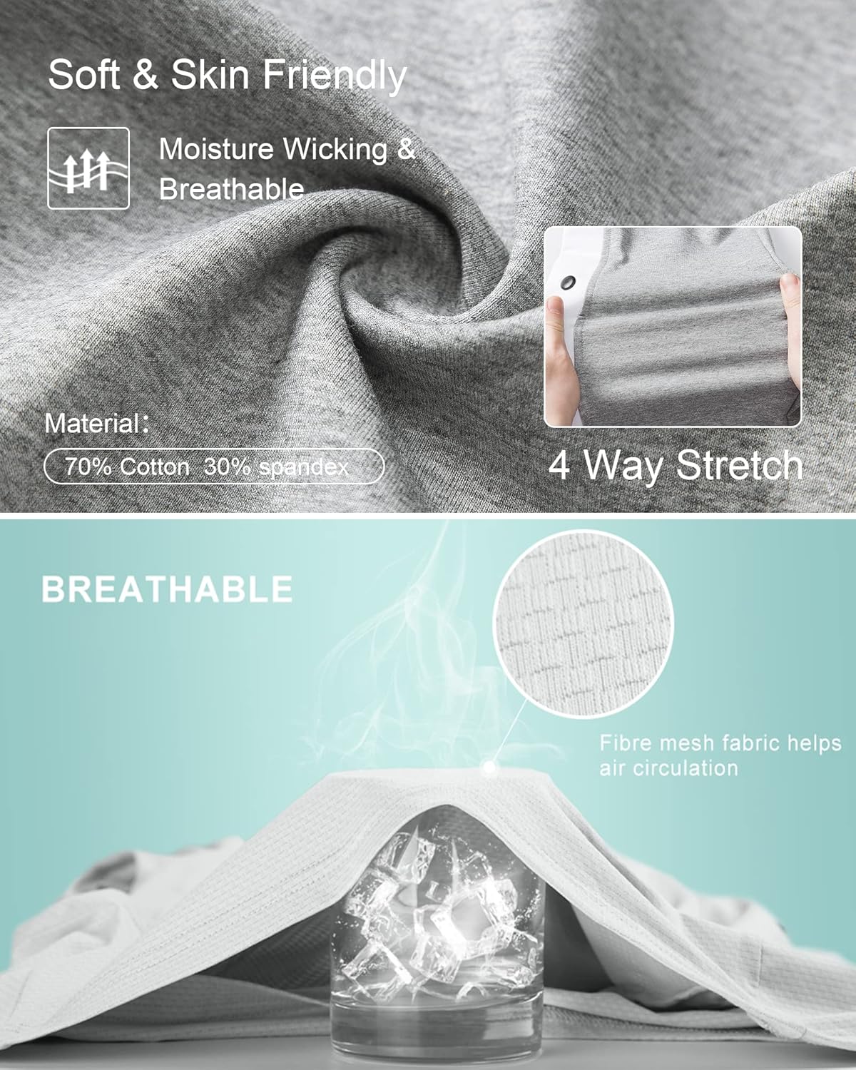 Chrisuno Men's Sweatpants Tear Away Basketball Sweat Pants Athletic Joggers - Image 6