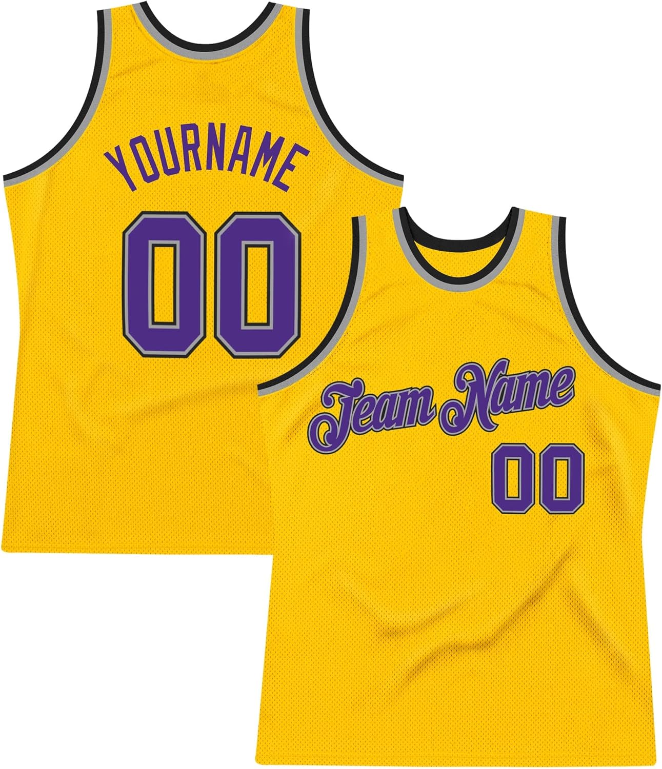 Custom Name Team Name Number White Black-Purple Authentic Throwback Basketball Jersey, Personalized Uniform Basketball Shirt - Image 24