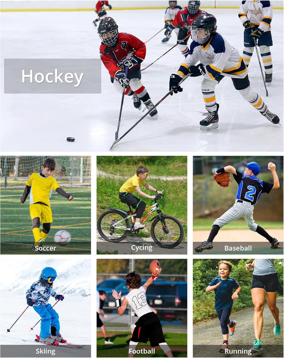 Runhit Boys Compression Pants 3/4 - Youth Athletic Leggings Capris Tights Sports Base Layer for Basketball Football Baseball - Image 6