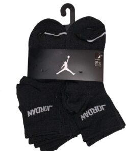 Jordan Jumpman Quarter 6 Pack Socks - Boys' Size 5Y-7Y/9-11 (Sock Size)