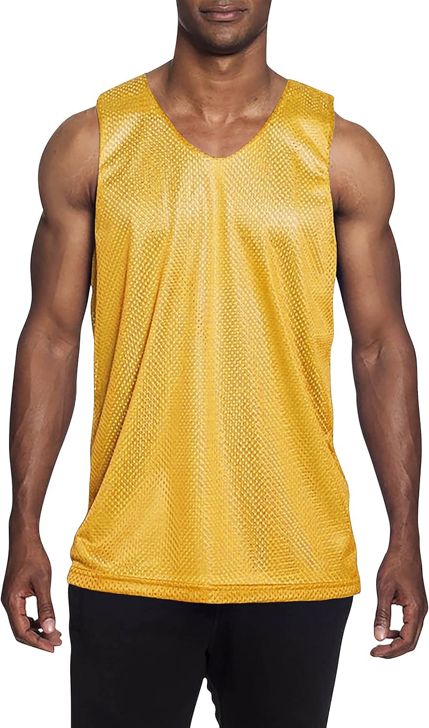 Mens Reversible Basketball Jersey Premium Moisture Wicking Mesh Tank Top - Image 13