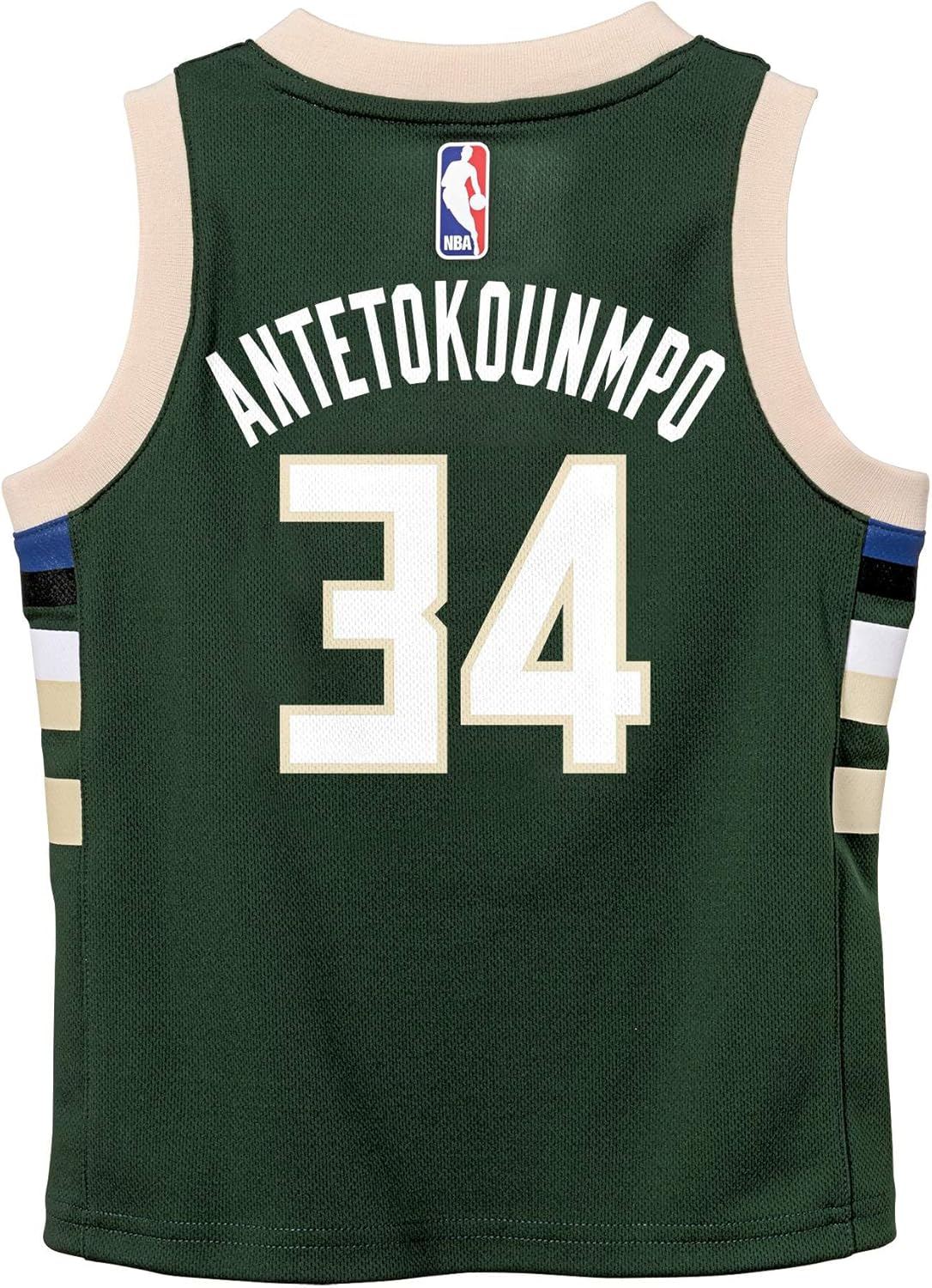 Giannis Antetkounmpo Milwaukee Bucks NBA Kids 4-7 Green Icon Edition Player Jersey - Image 3