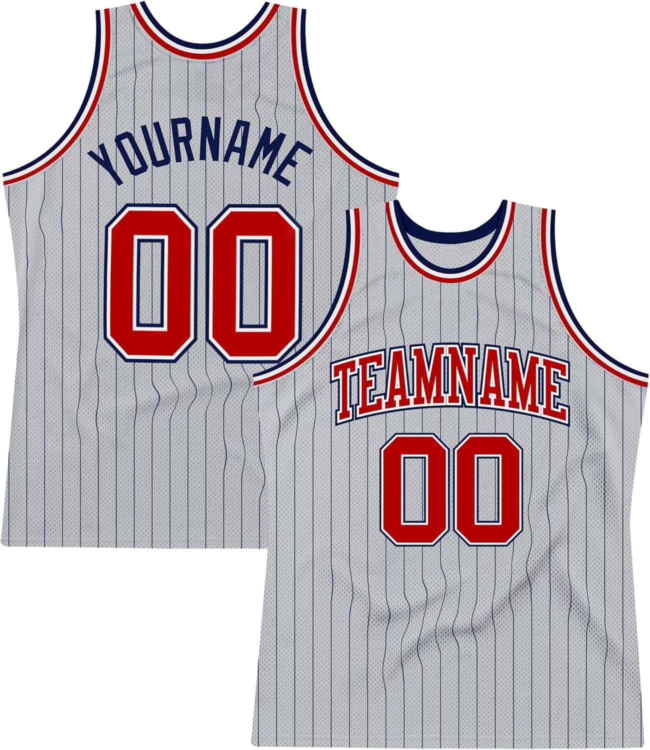 Custom Name Team Name Number Orange Black Pinstripe Green Authentic Basketball Jersey, Personalized Uniform Basketball Shirt - Image 20