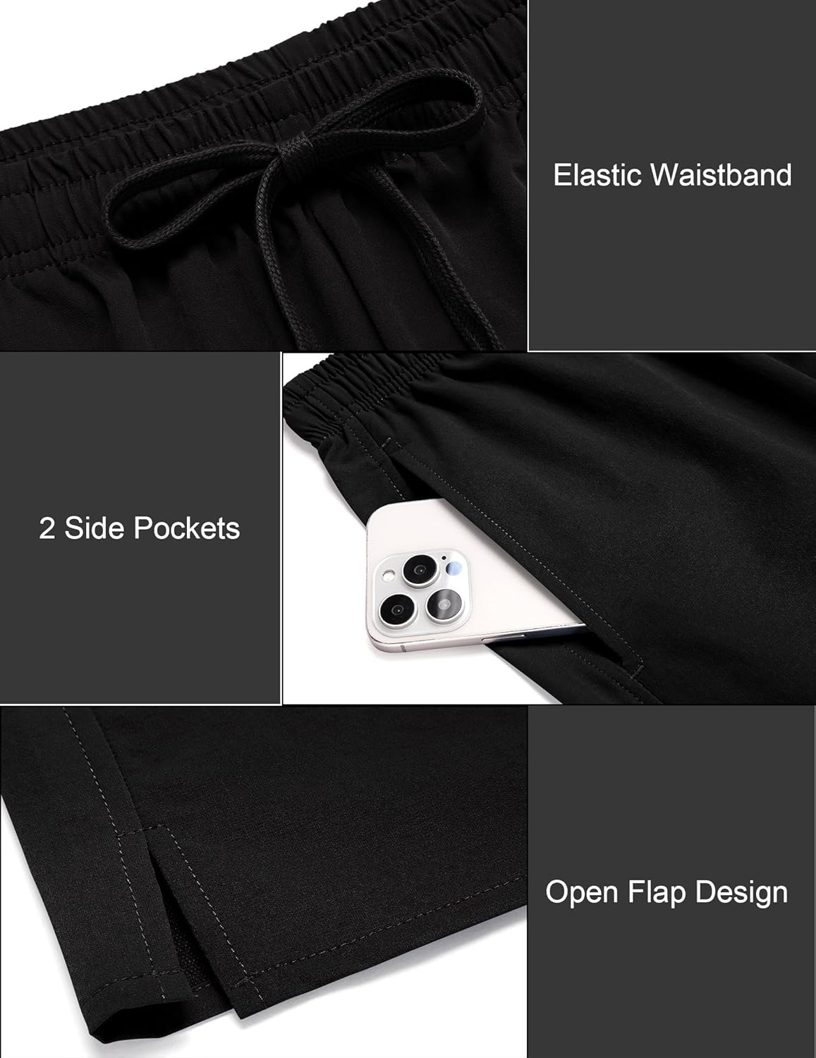 COOFANDY Men's Athletic Running Shorts 7" Quick Dry Lightweight Workout Gym Basketball Hiking Shorts with Pockets - Image 6