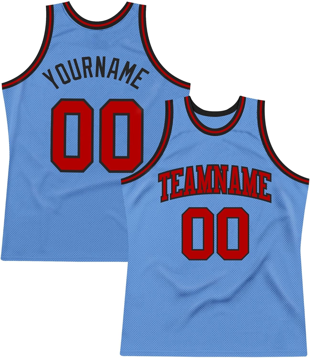 Custom Name Team Name Number Blue Blue-Navy Authentic Throwback Basketball Jersey, Personalized Basketball Jersey - Image 18