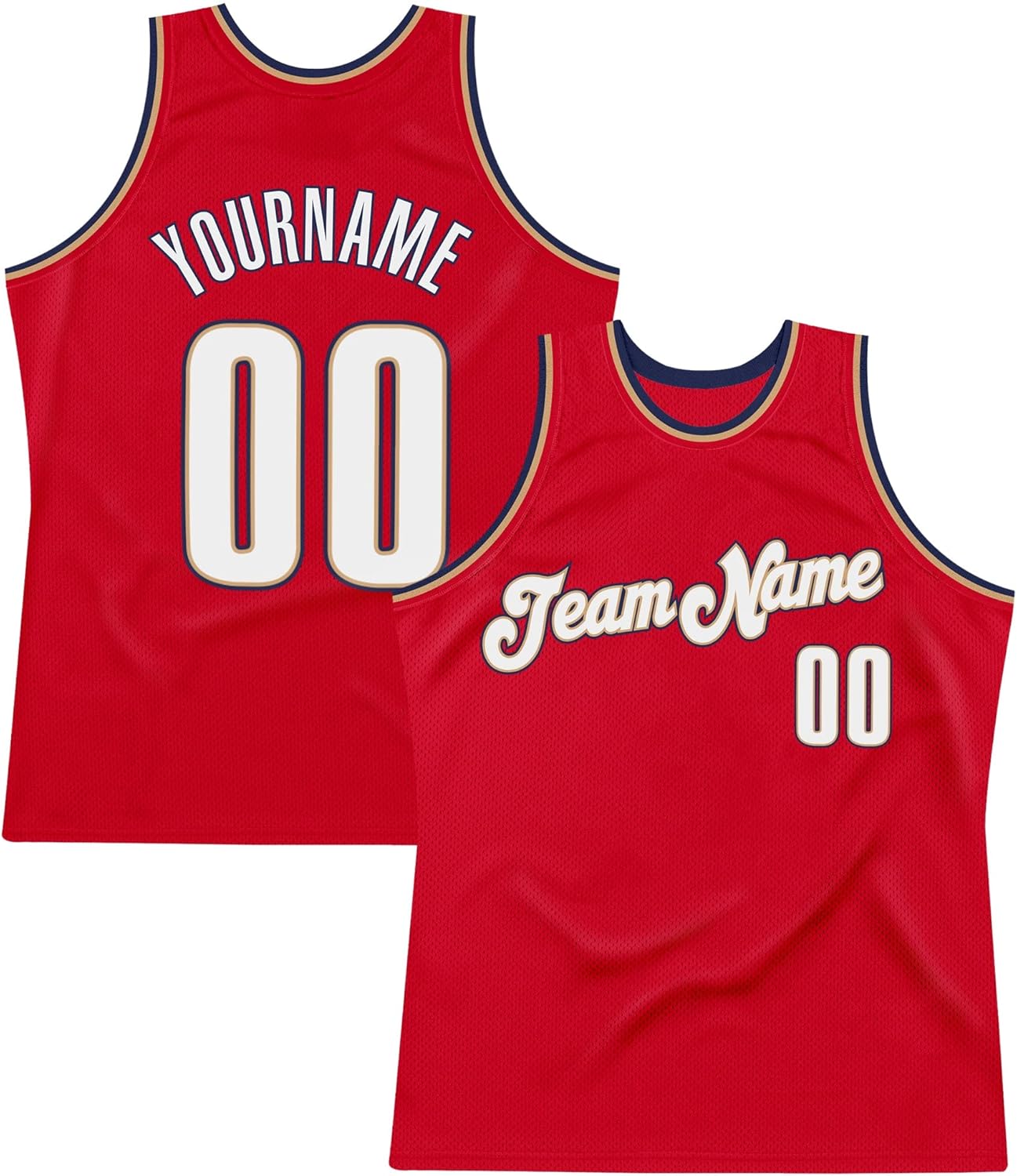 Custom Name Team Name Number Orange Blue-Navy Authentic Throwback Basketball Jersey, Personalized Uniform Basketball Shirt - Image 26
