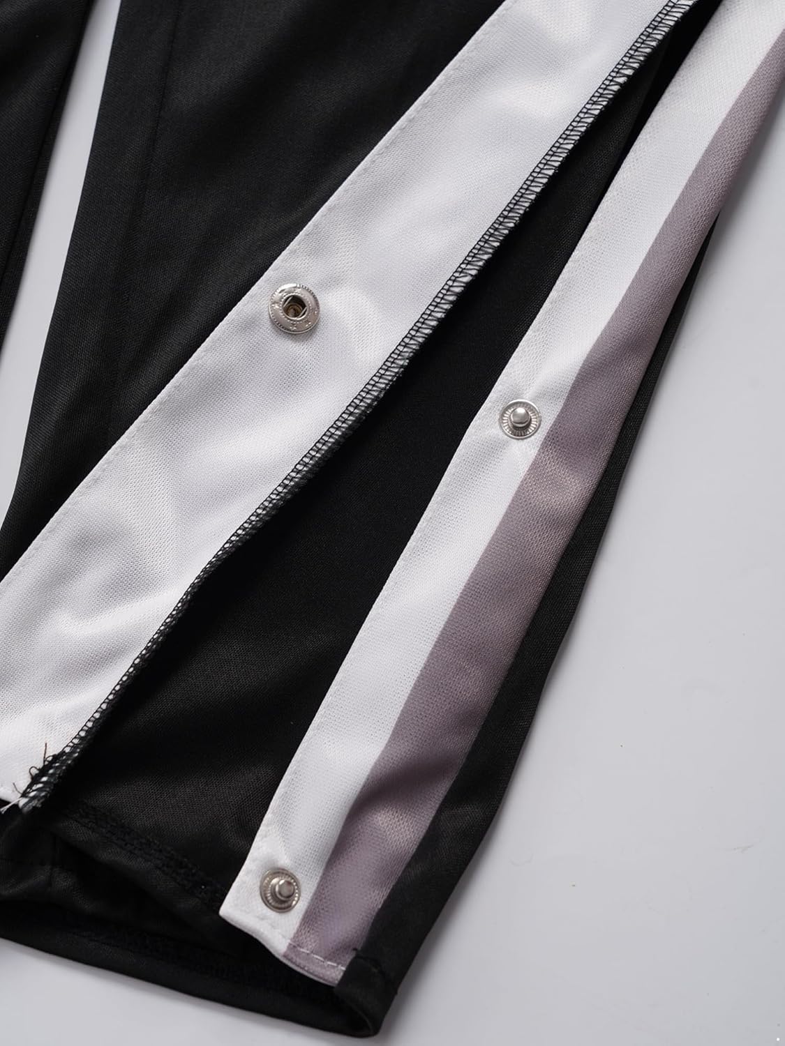 TiaoBug Kids Boys Girls Tear Away Basketball Pants Post Surgery Button Elastic Waist Pants with Pockets - Image 6