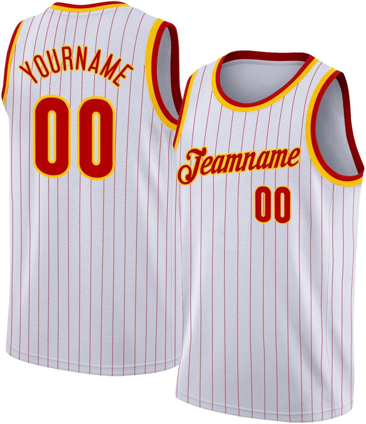 Custom Name Team Name Number White Purple Pinstripe Purple Authentic Basketball Jersey, Personalized Uniform Basketball Shirt - Image 15