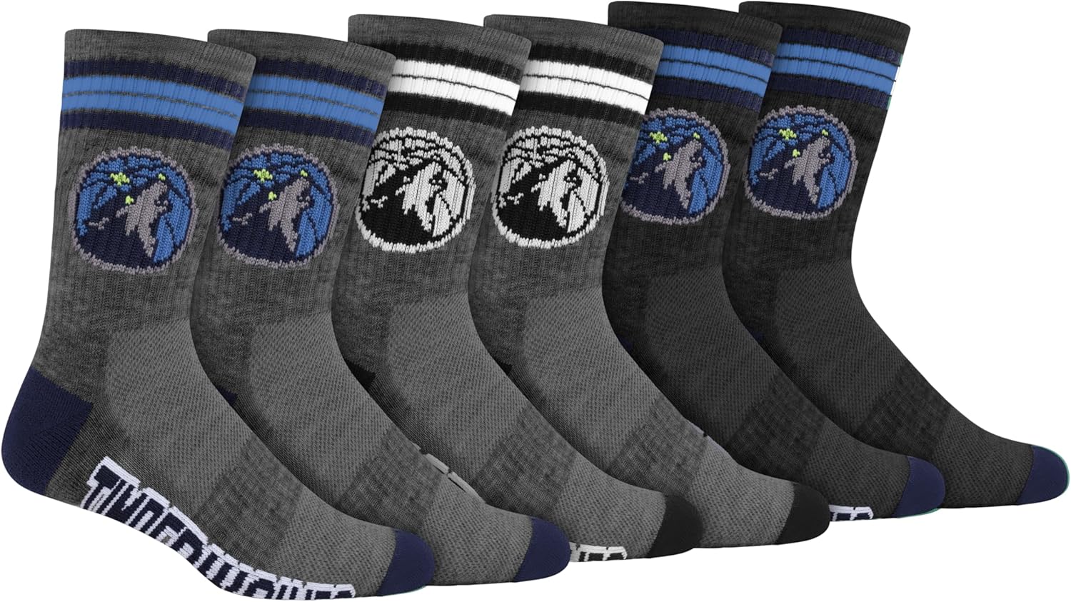 Ultra Game NBA boys Youth Training Cotton Crew Socks - Image 16