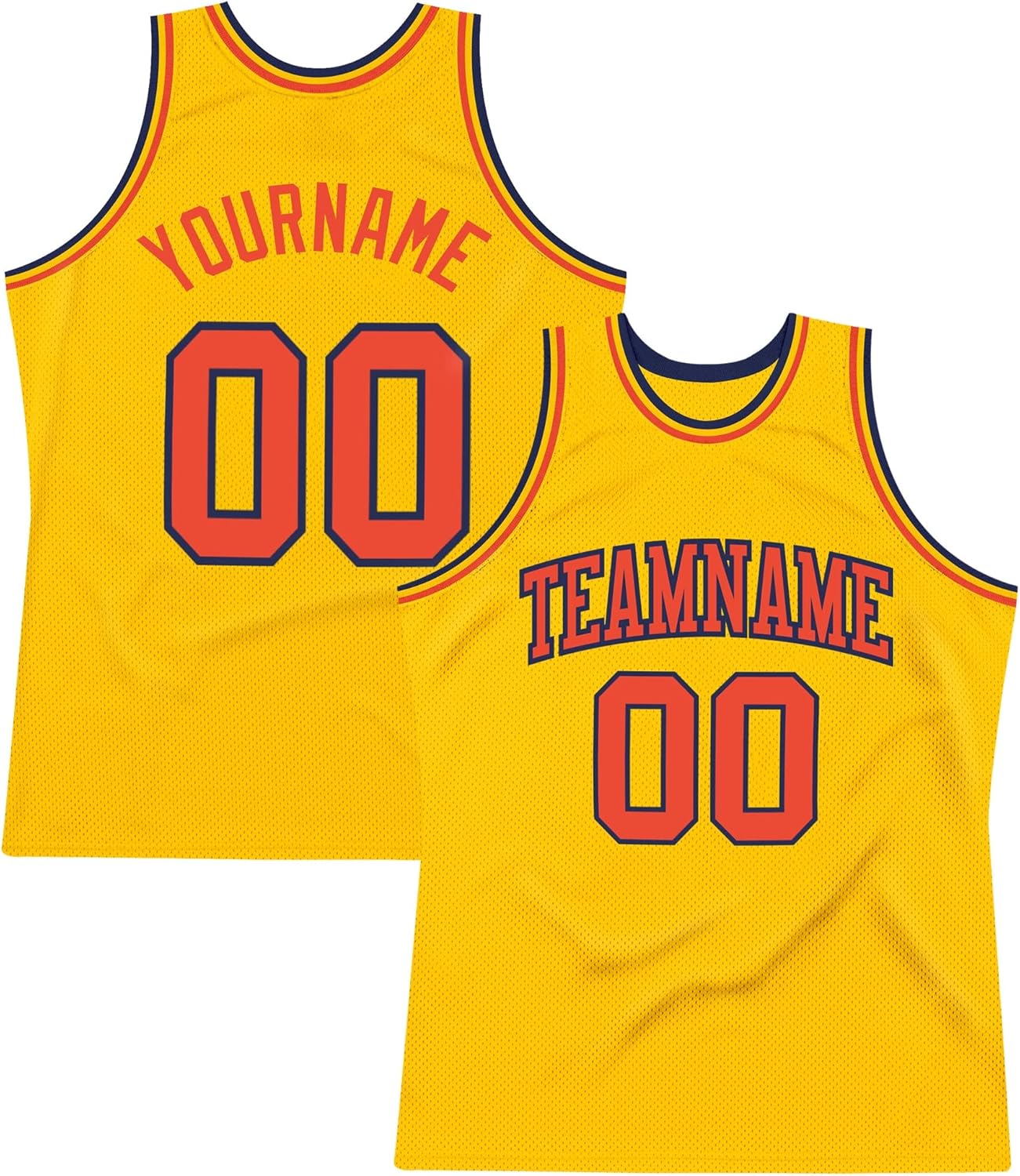 Custom Name Team Name Number Black Royal-Orange Authentic Throwback Basketball Jersey, Personalized Uniform Basketball Shirt - Image 10