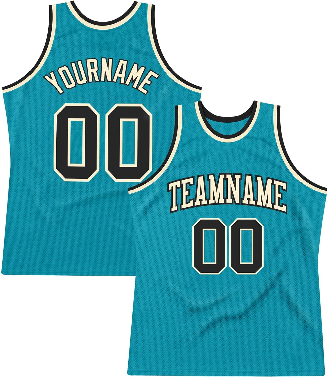 Custom Name Team Name Number Royal Black-Cream Authentic Throwback Basketball Jersey, Personalized Uniform Basketball Shirt - Image 13