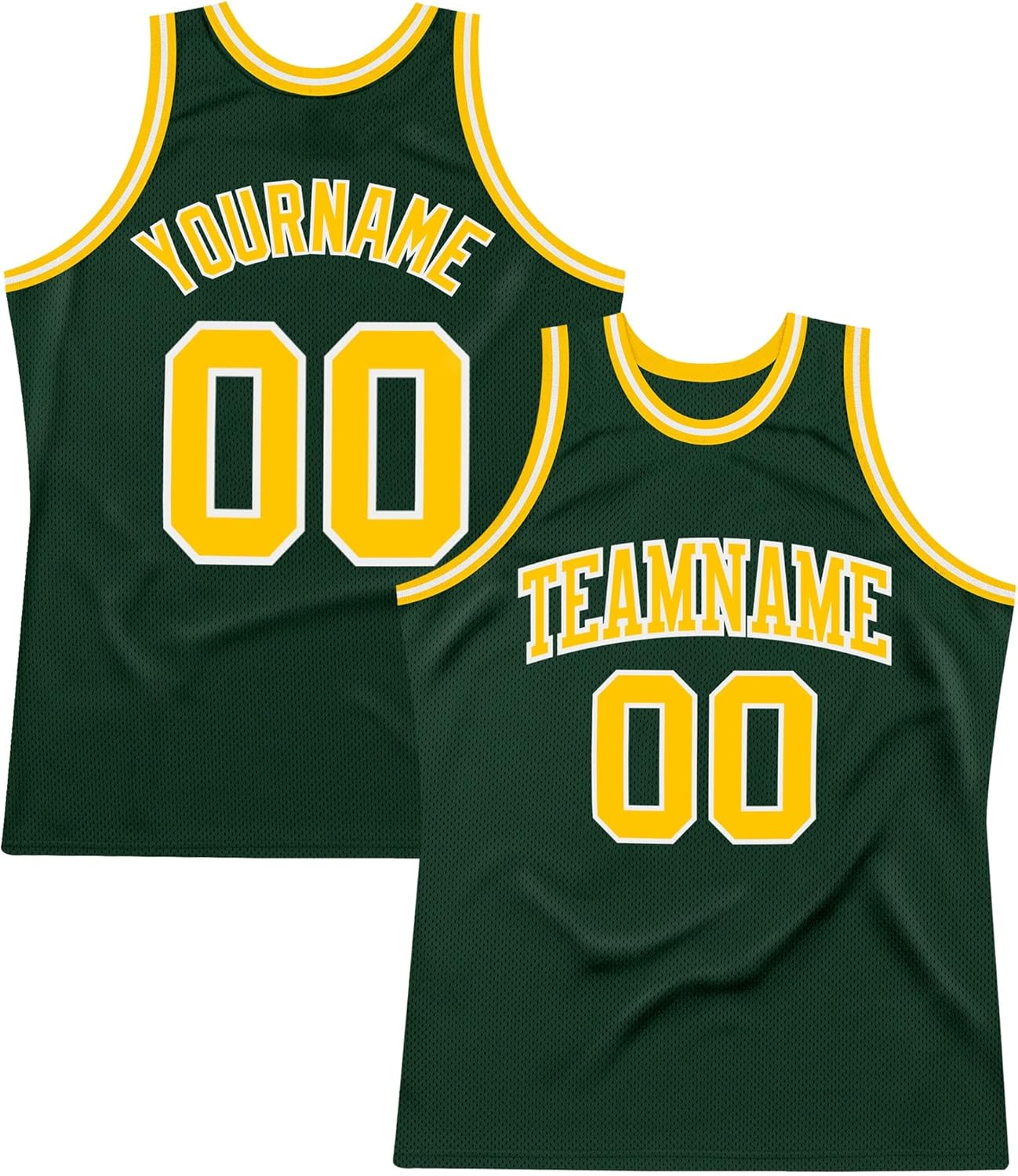 Custom Name Team Name Number Black Gold Design Tropical Authentic Basketball Jersey, Personalized Uniform Basketball Shirt - Image 15