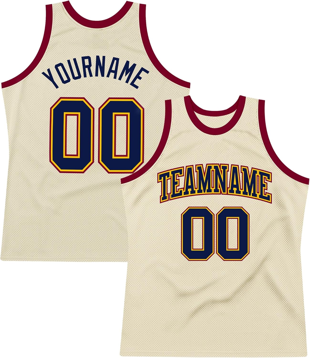 Custom Name Team Name Number Hunter Green Gold Authentic Throwback Basketball Jersey, Personalized Uniform Basketball Shirt - Image 11