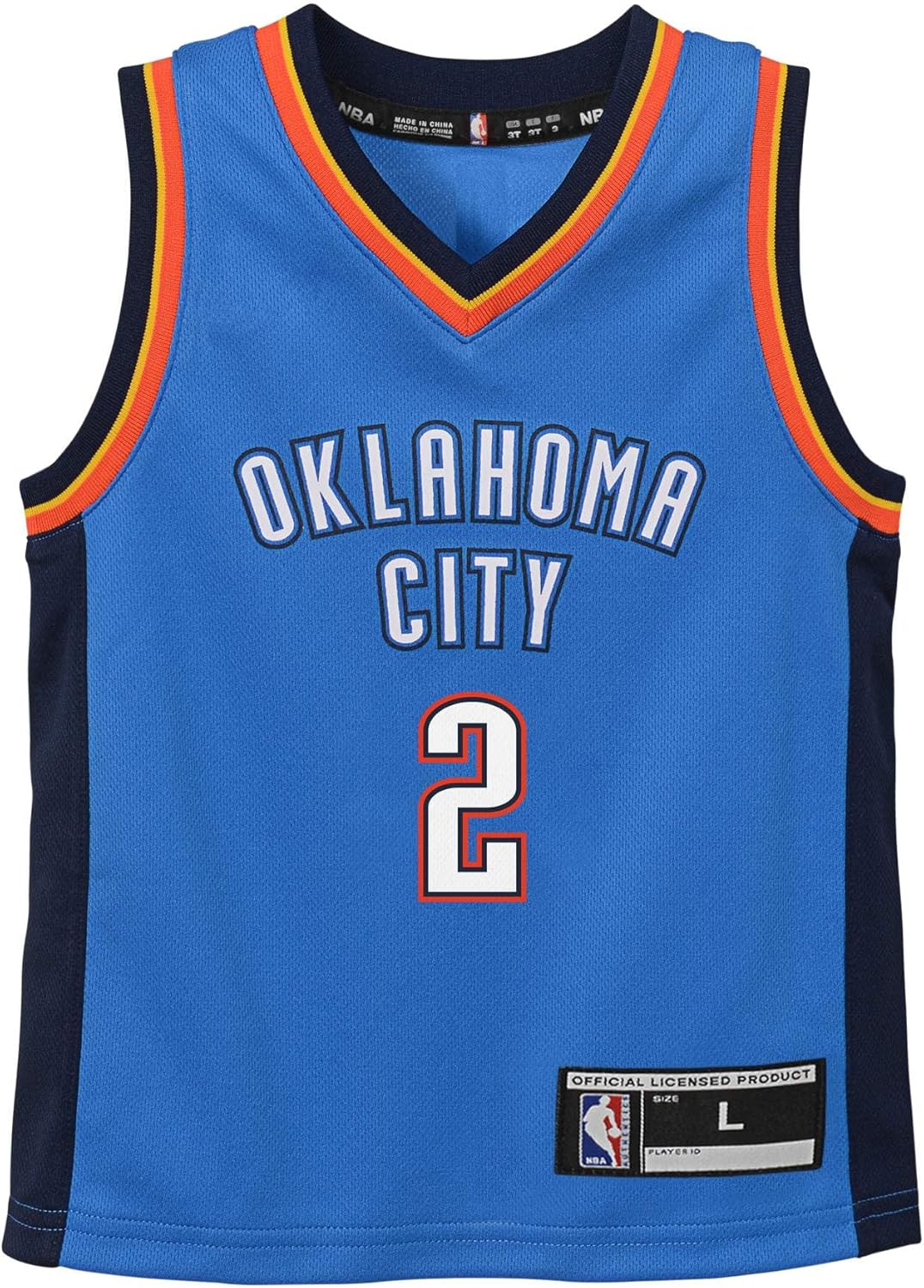 Shai Gilgeous-Alexander Oklahoma City Thunder NBA Boys Kids 4-7 Blue Icon Edition Player Jersey… - Image 2