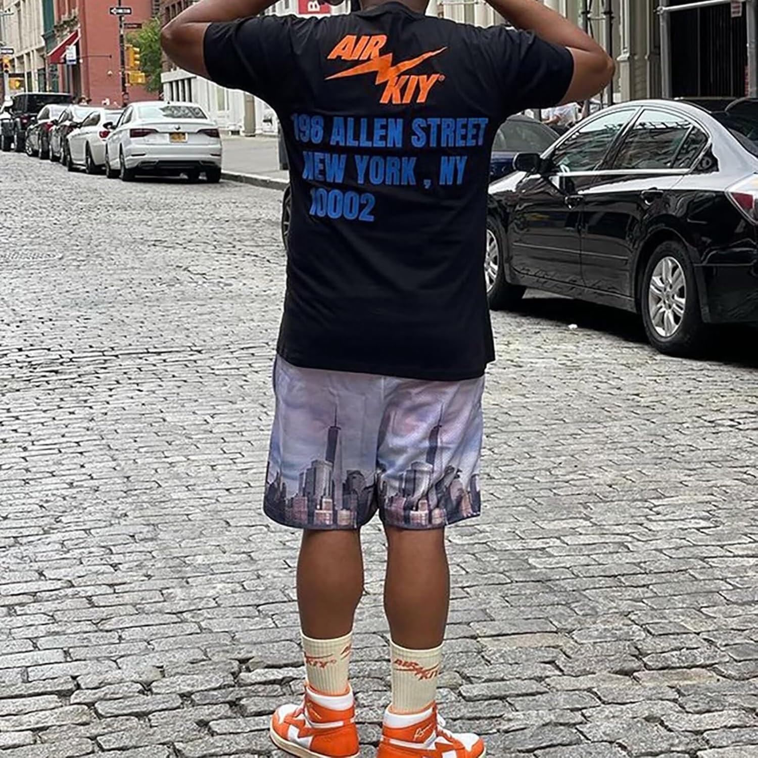 Men’s Mesh Basketball Shorts Breathable Athletic Shorts Stylish Graphic Print Quick-Dry Drawstring Casual Gym - Image 6