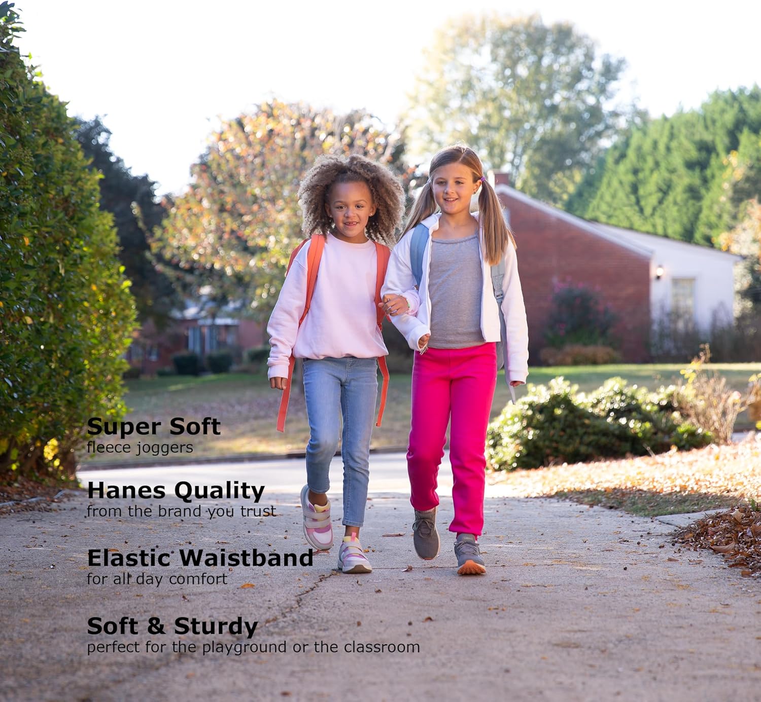 Hanes Girls ComfortSoft EcoSmart Jogger Pants - Image 5