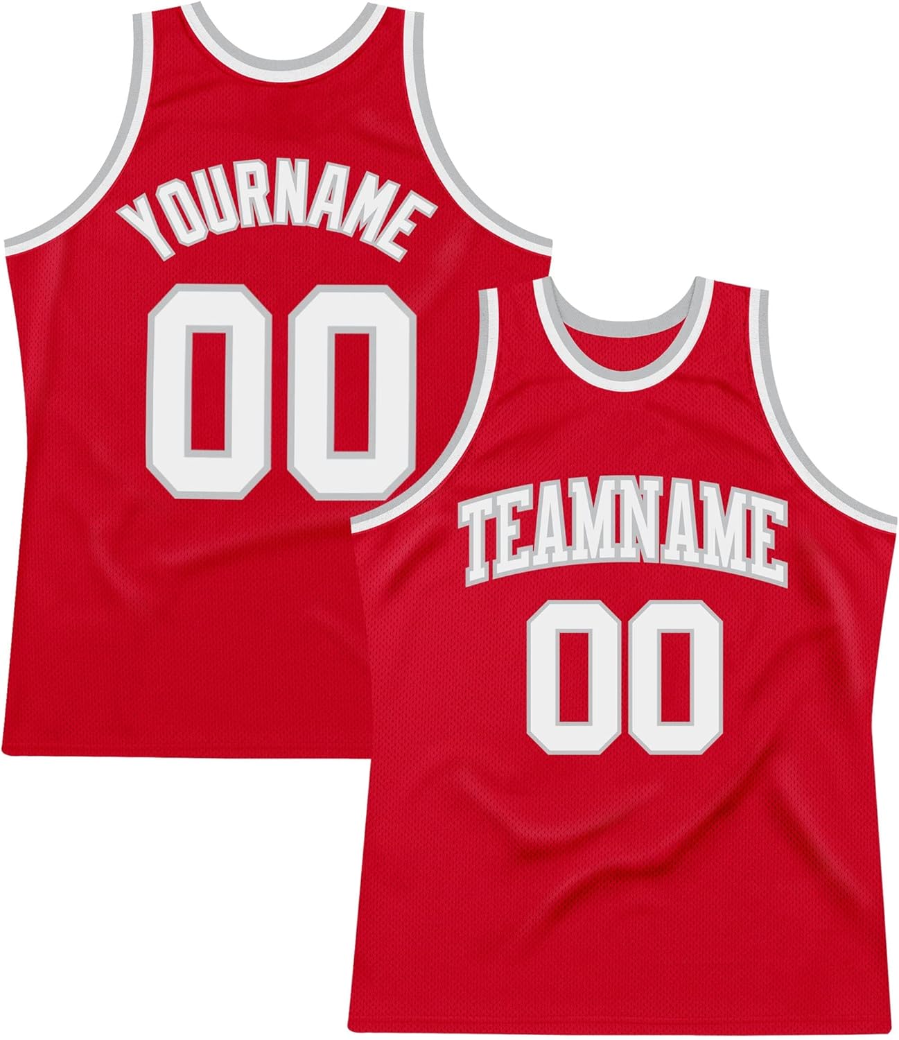 Custom Name Team Name Number Gray Royal-Gold Authentic Throwback Basketball Jersey, Personalized Basketball Jersey - Image 20