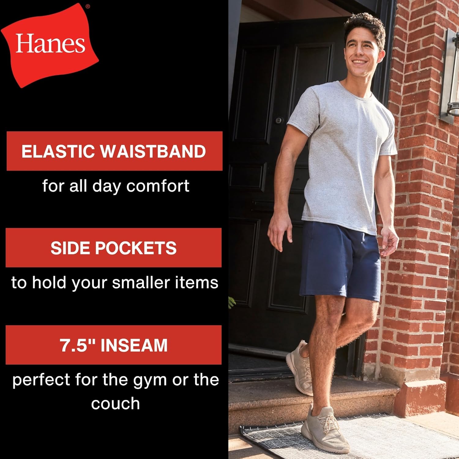Hanes Men's Jersey Pocket Short - Image 4