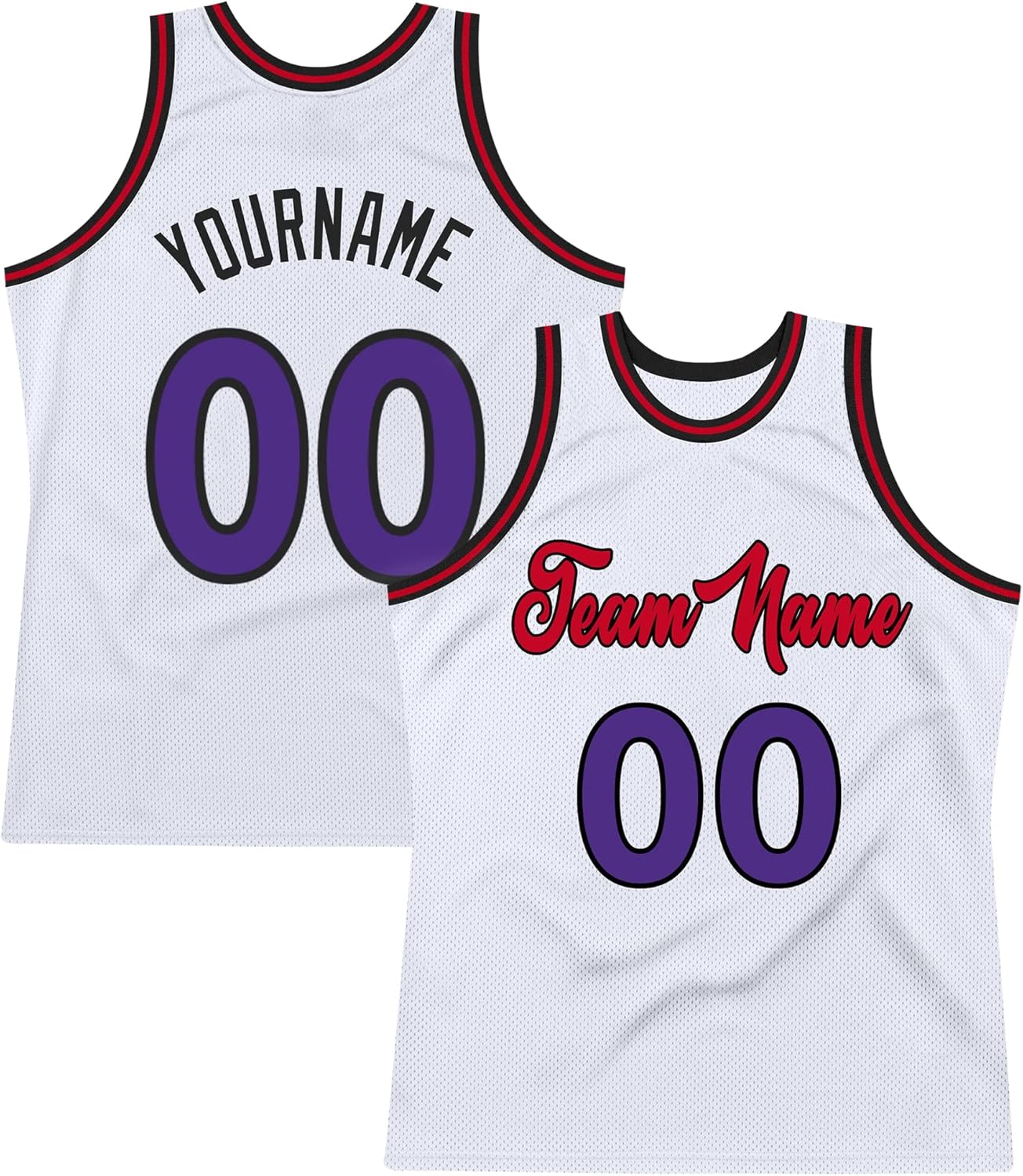 Custom Name Team Name Number Black White Pinstripe White Authentic Basketball Jersey, Personalized Uniform Basketball Shirt - Image 13