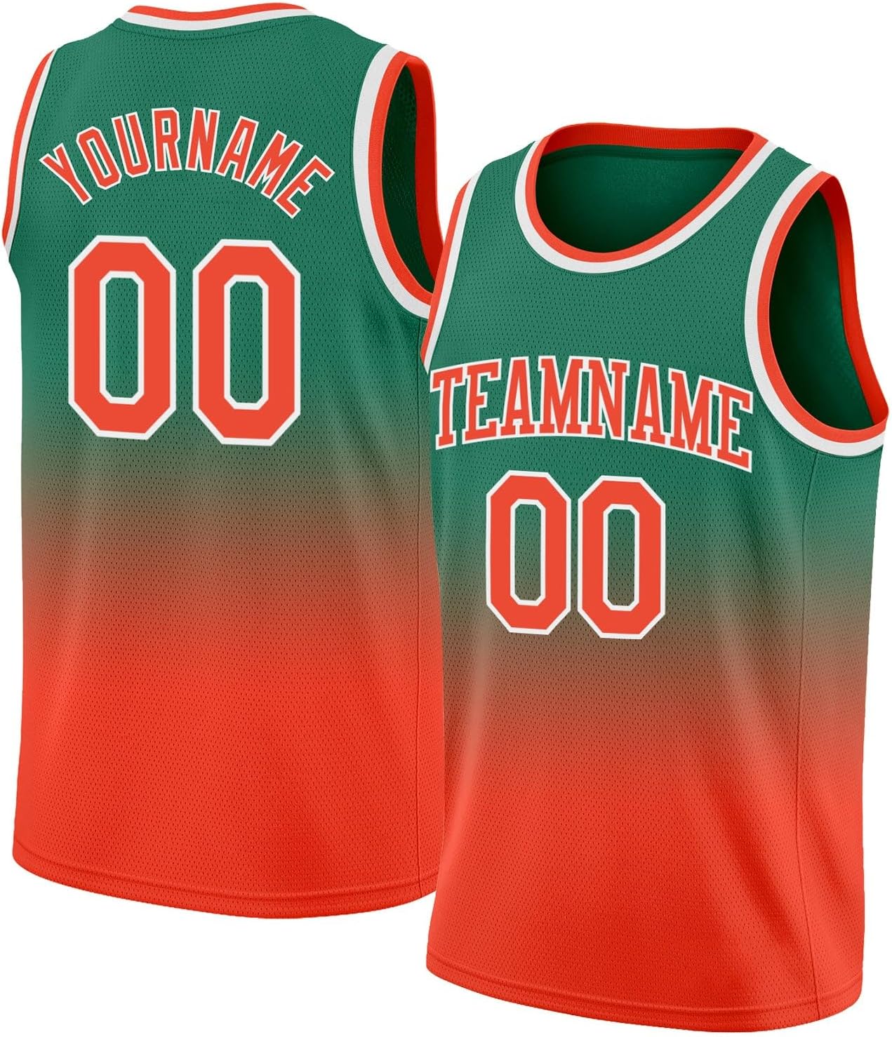 Custom Name Team Name Number Black Blue-Orange Authentic Throwback Basketball Jersey, Personalized Uniform Basketball Shirt - Image 11